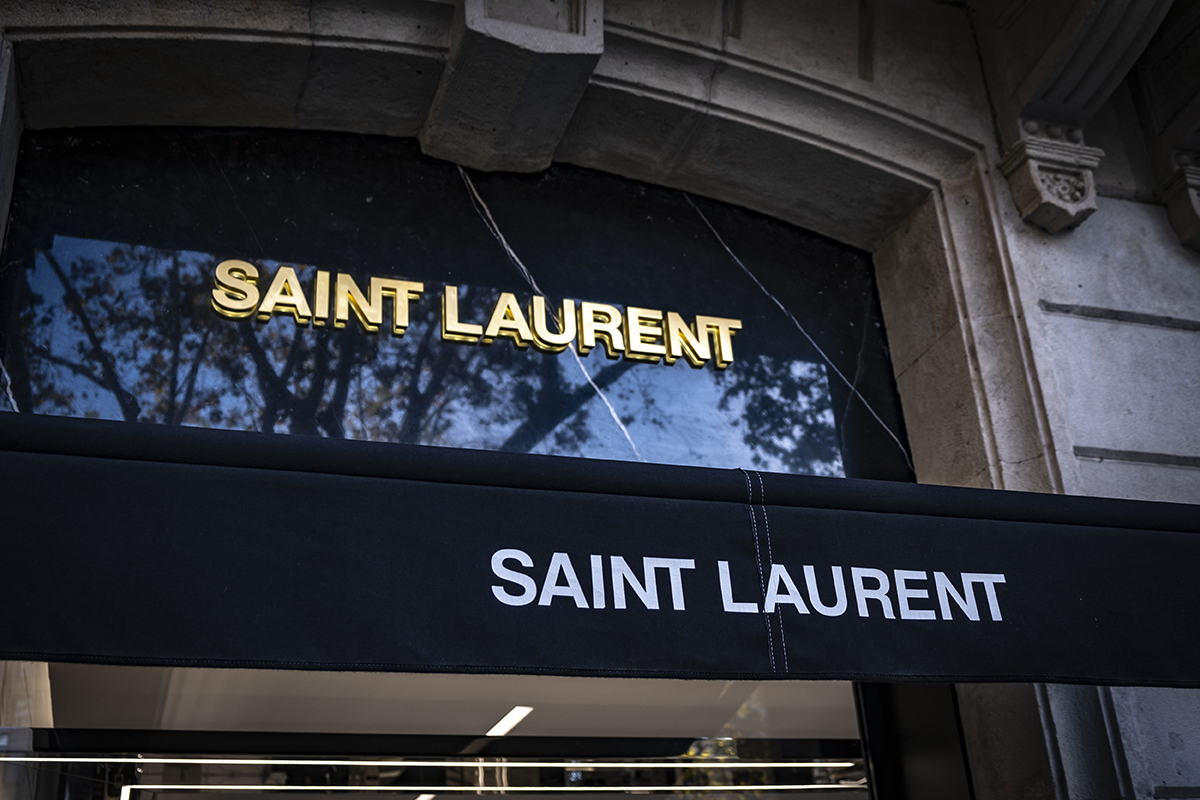 Saint Laurent store sign