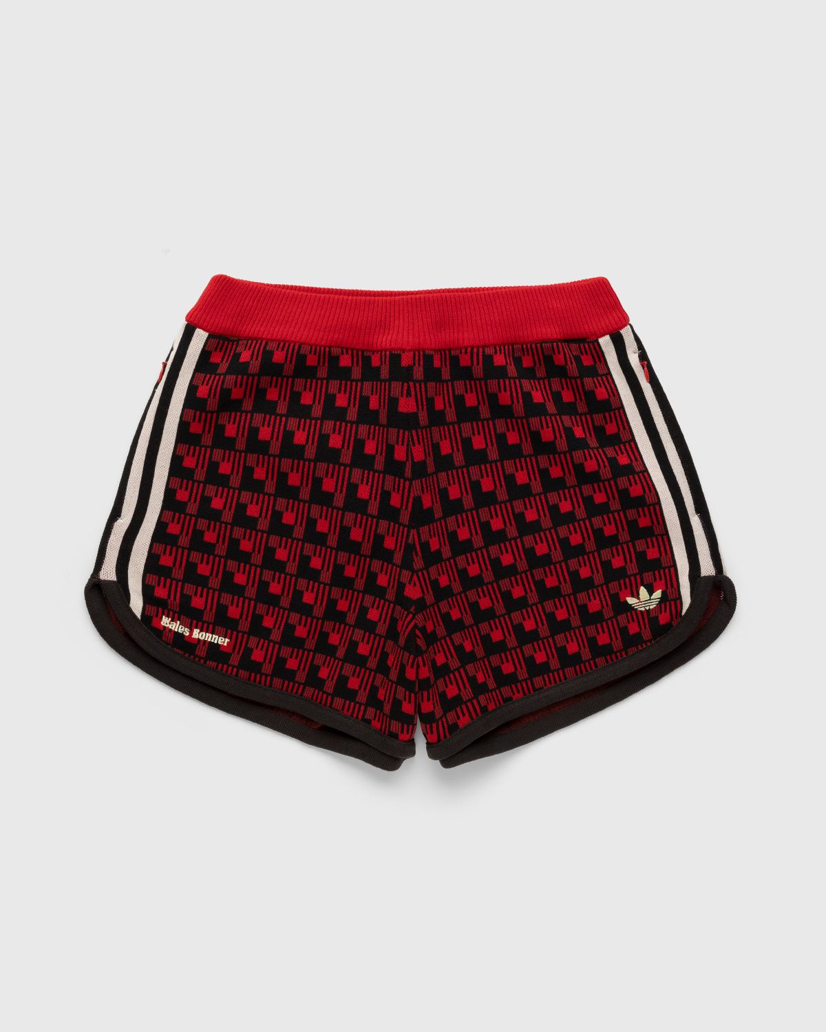 Adidas x Wales Bonner – WB Knit Shorts Scarlet/Black - Shorts - Red - Image 1