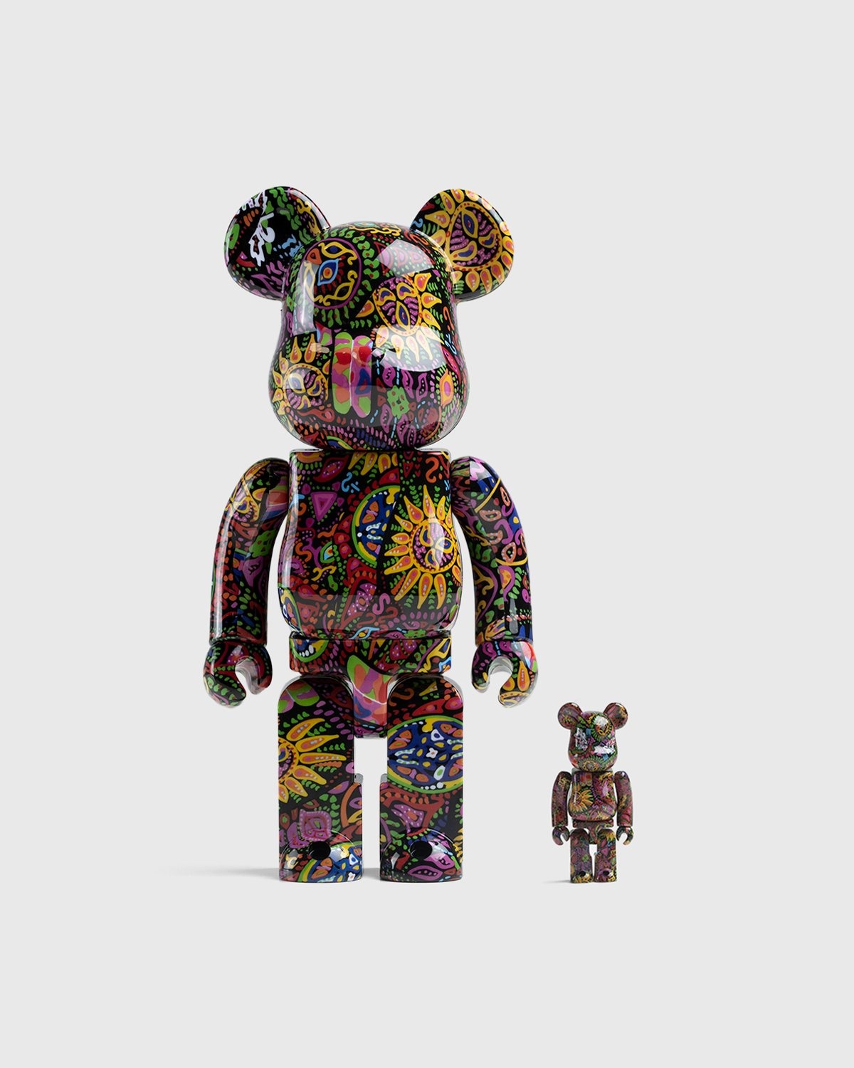 Medicom – Be@rbrick Psychedelic Paisley 100% and 400% Set Multi - Art & Collectibles - Multi - Image 1