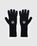 Mulesing Free Wool Rib Wrist Length Gloves Black