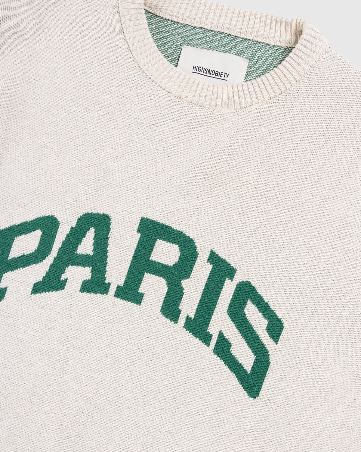 Highsnobiety – Not in Paris 5 Knitted Sweater - Sweats - Beige - Image 6