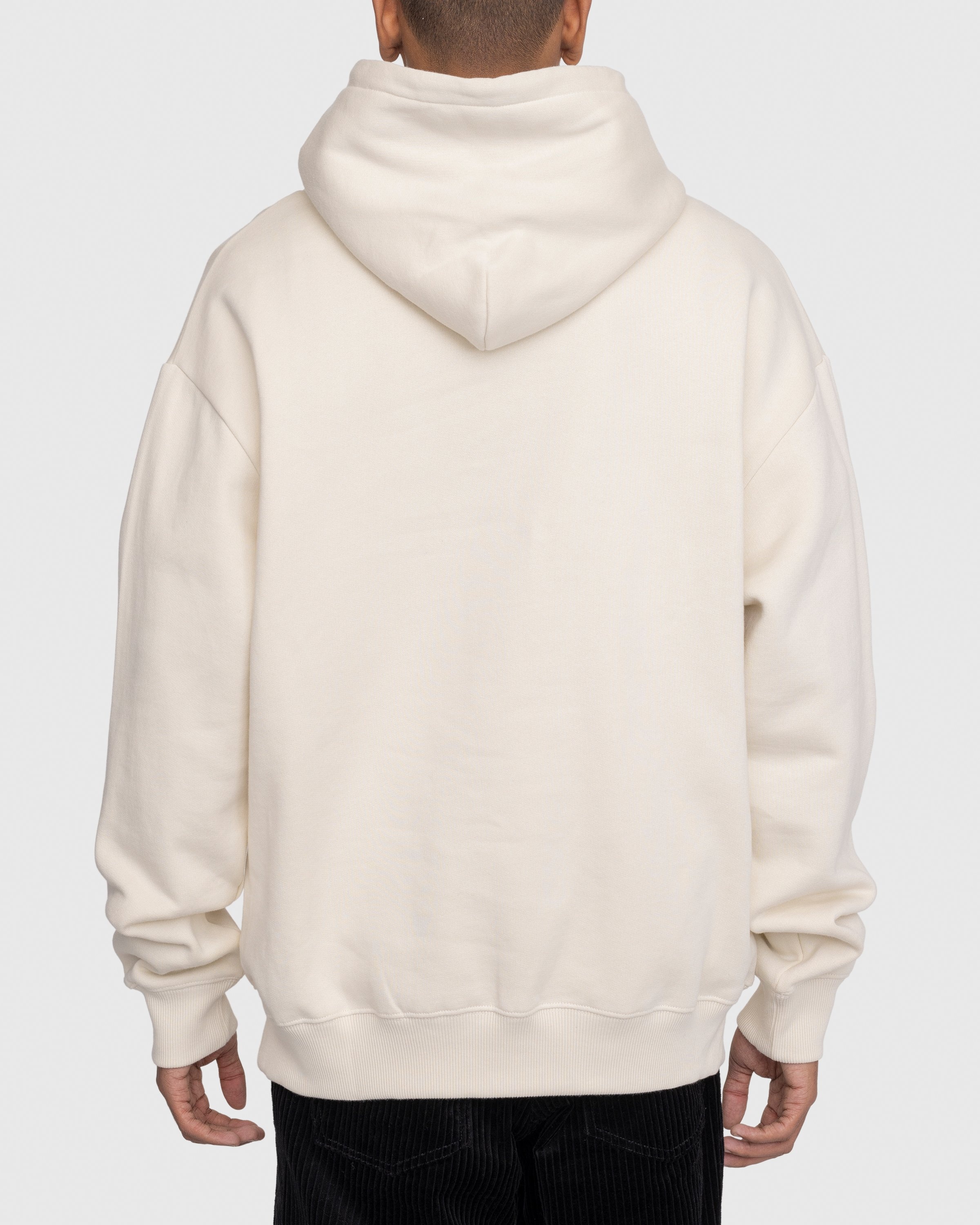 GmbH – Abbas Embroidered Hoodie Ivory - Sweats - Beige - Image 4