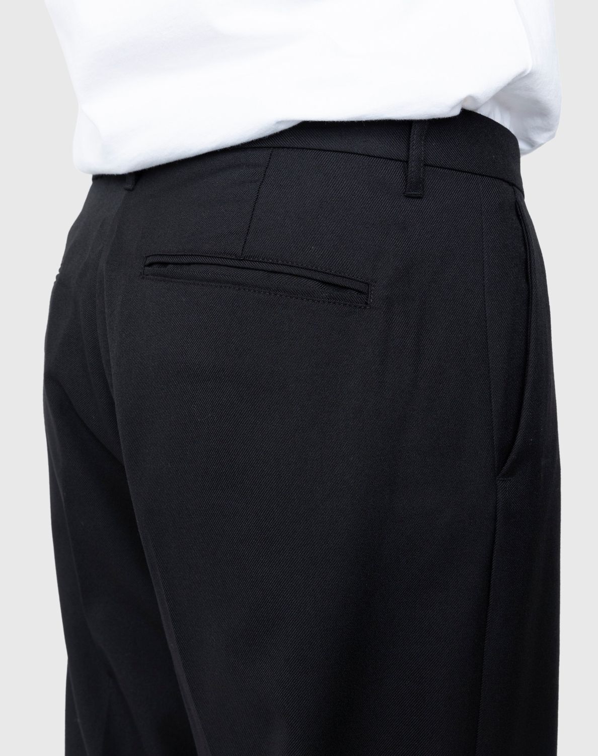 Highsnobiety – Heavy Wool Dress Pants Black - Trousers - Black - Image 5