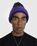 Y/Project – Gradient Hairy Knit Beanie Purple/Blue/Brown - Hats - Multi - Image 2