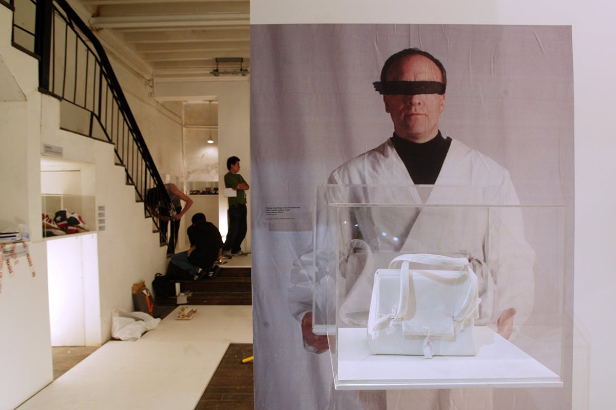 martin margiela artist art works solo show exhibit galeries lafayette zeno x represent sculpture