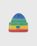 Acne Studios – Knit Face Patch Beanie Coral Red/Green