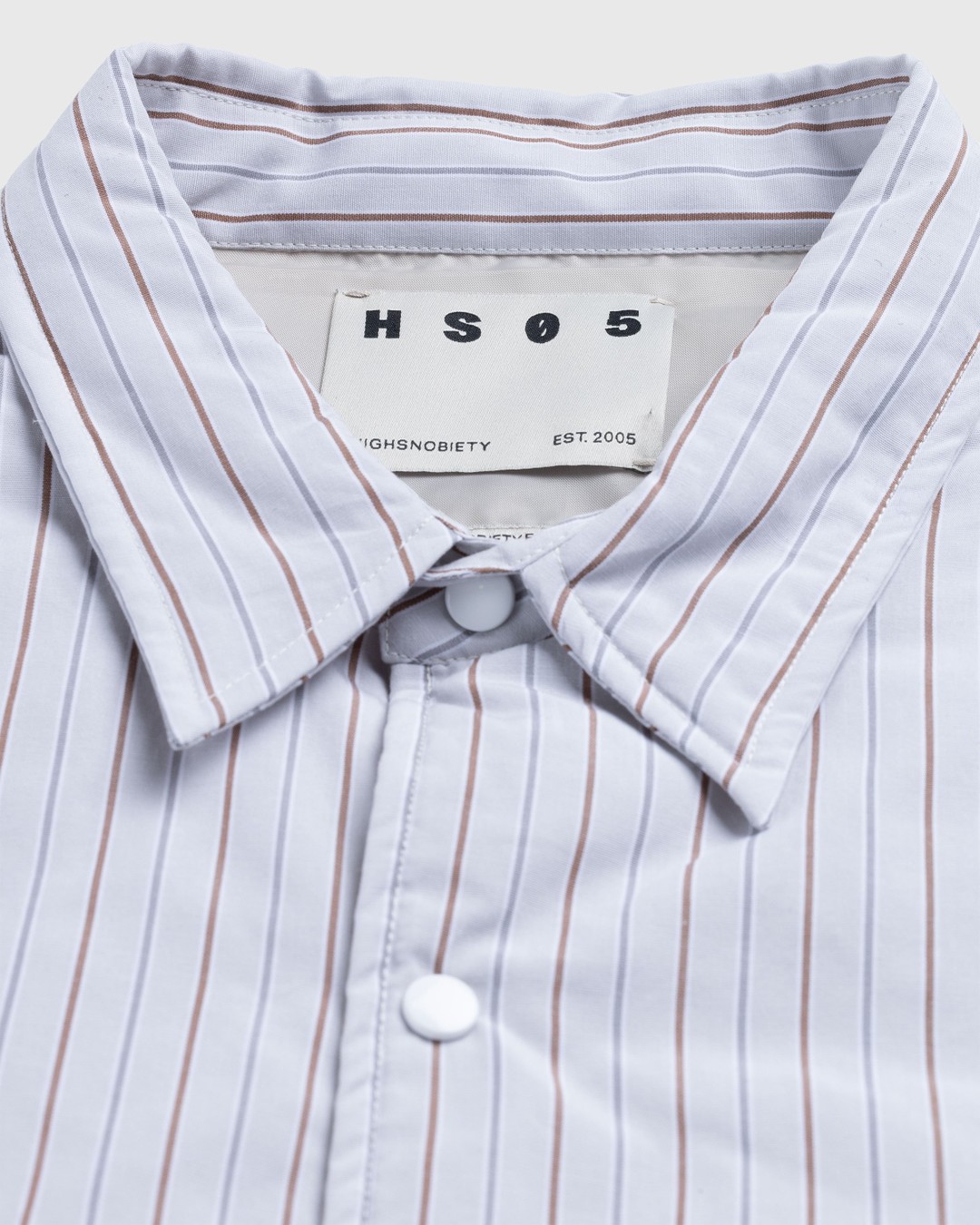 Highsnobiety HS05 – Insulated Shirt Jacket Striped - Outerwear - Beige - Image 6