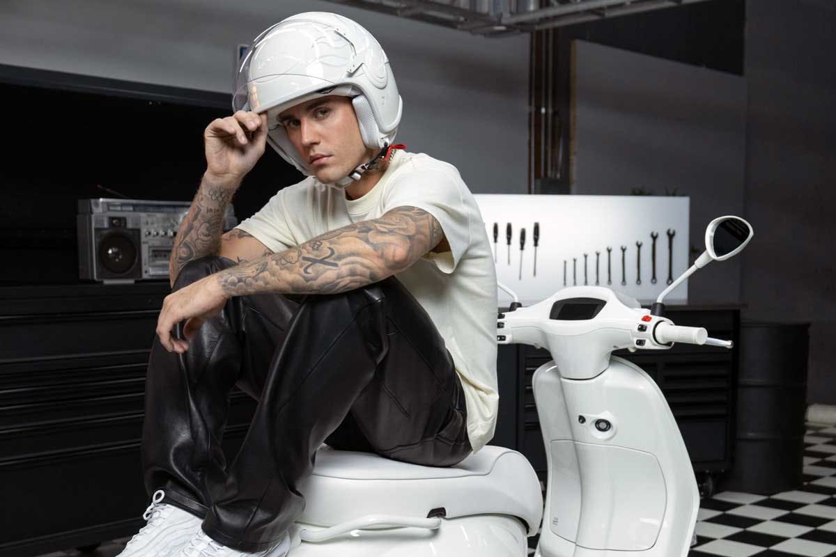 Justin Bieber's Vespa Sprint Scooter Collab, Merch, Release Date