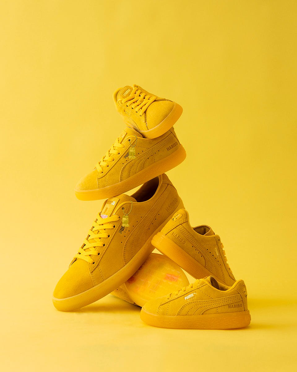puma x haribo suede
