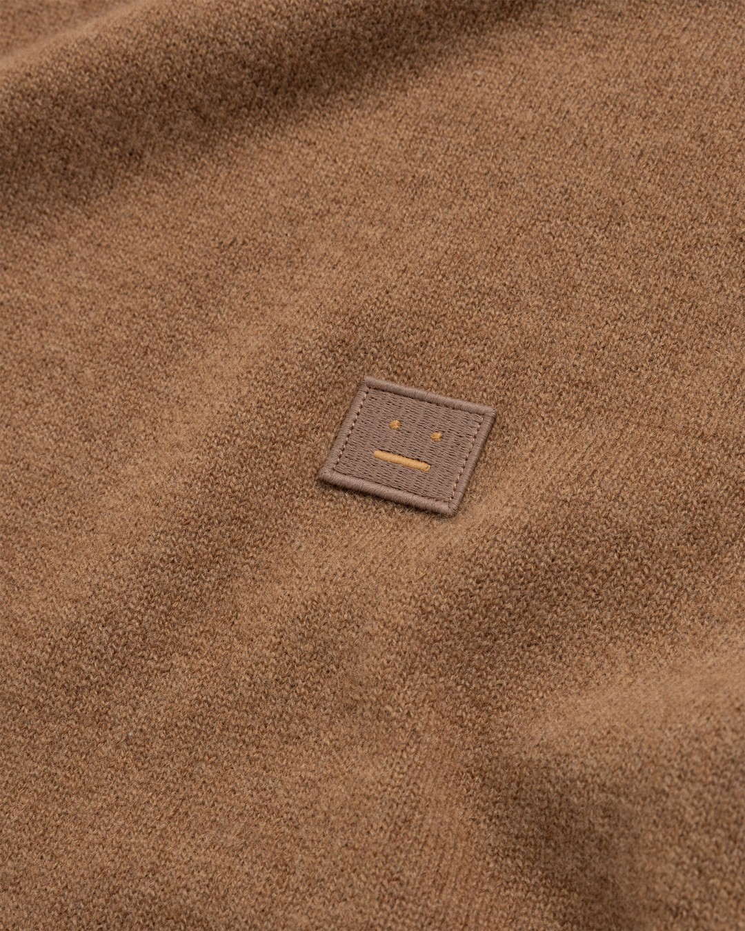 Acne Studios – Wool Crewneck Sweater Toffee Brown - Knitwear - Brown - Image 6