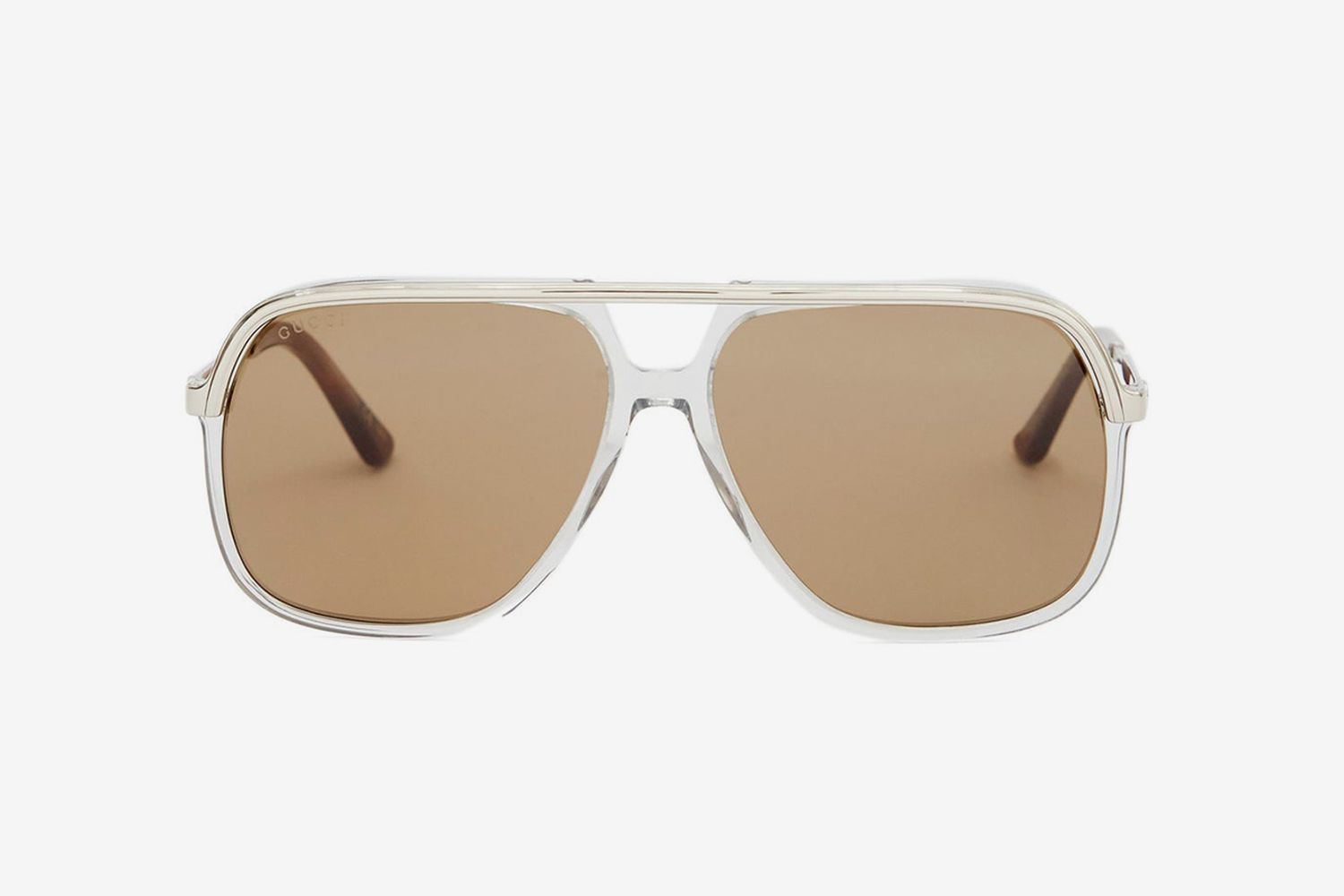 Web-Stripe Aviator Sunglasses