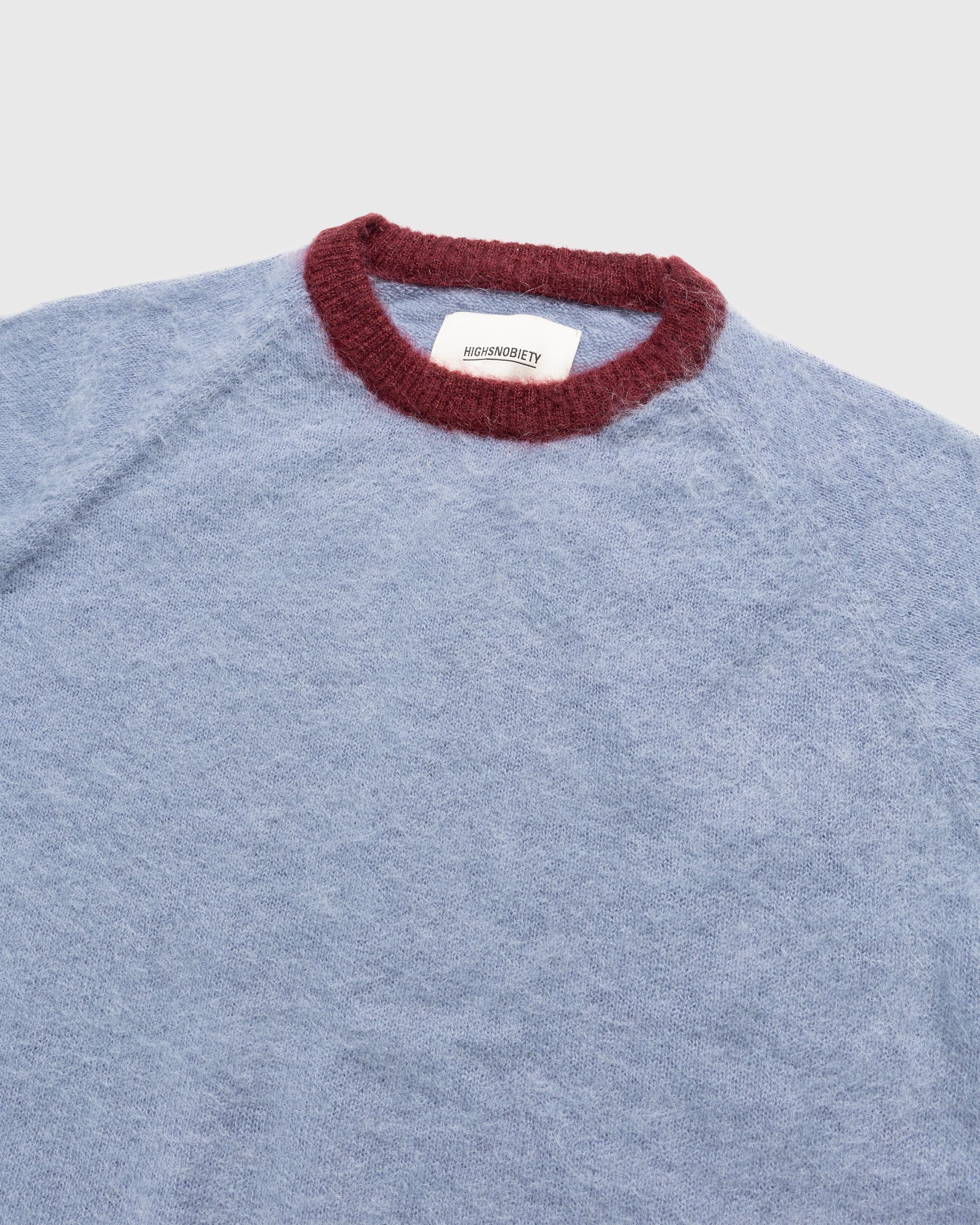 Highsnobiety – Alpaca Sweater Baby Blue - Knitwear - Blue - Image 4