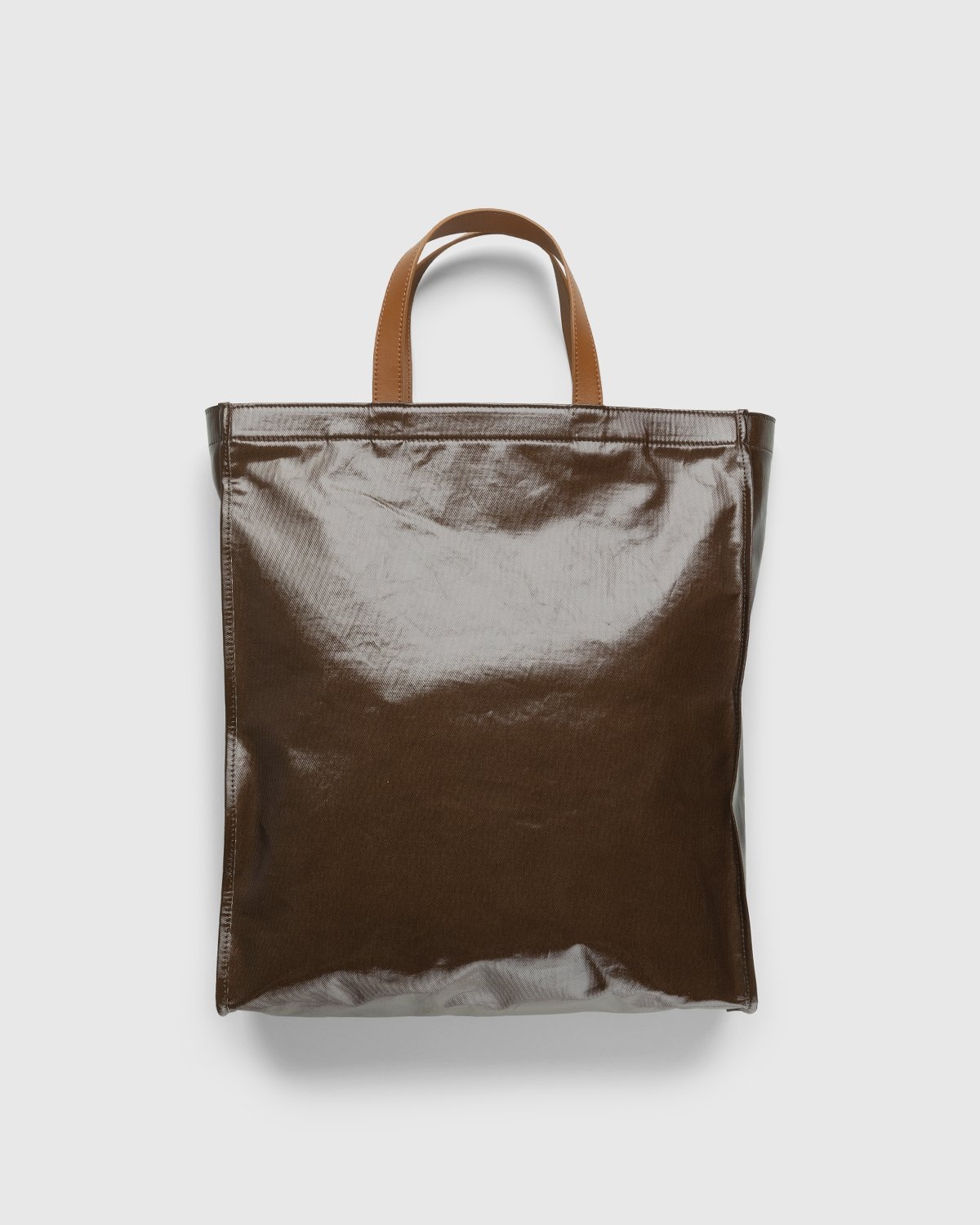 Acne Studios Shiny Tote Bag Brown Highsnobiety Shop