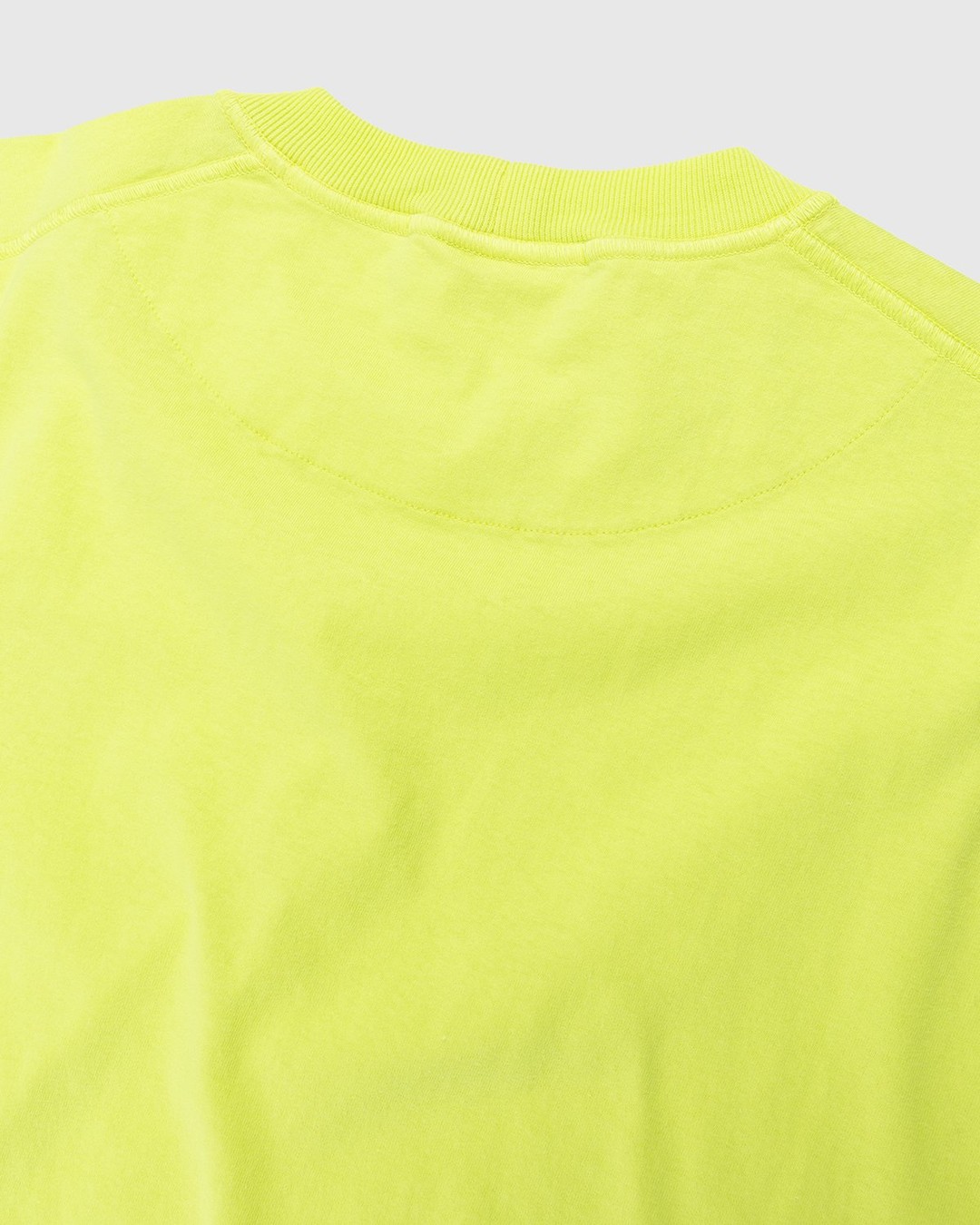 Stone Island – 23757 Garment-Dyed Fissato T-Shirt Lemon - Tops - Yellow - Image 3