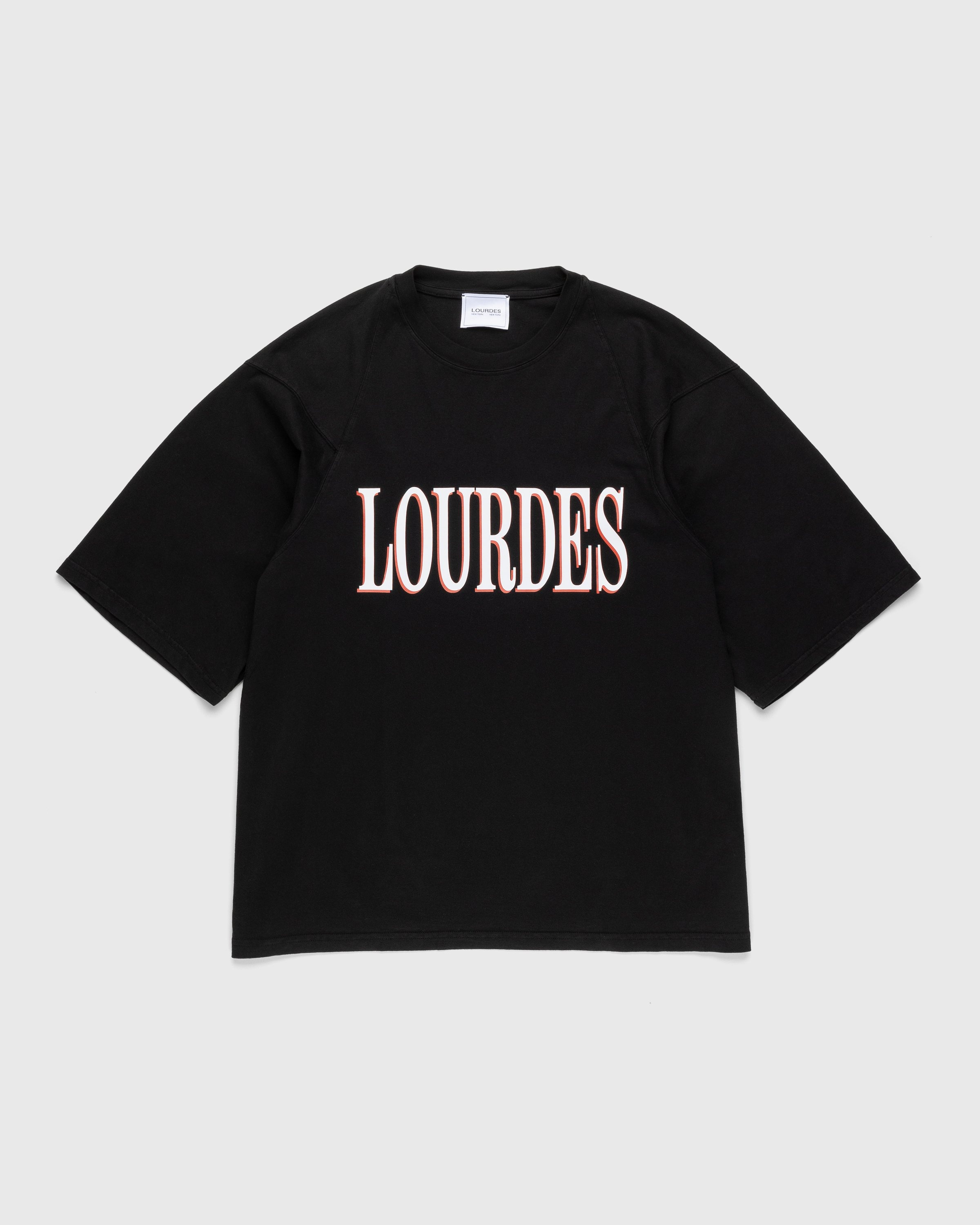 Lourdes New York – Logo Tee Black - T-shirts - Black - Image 1