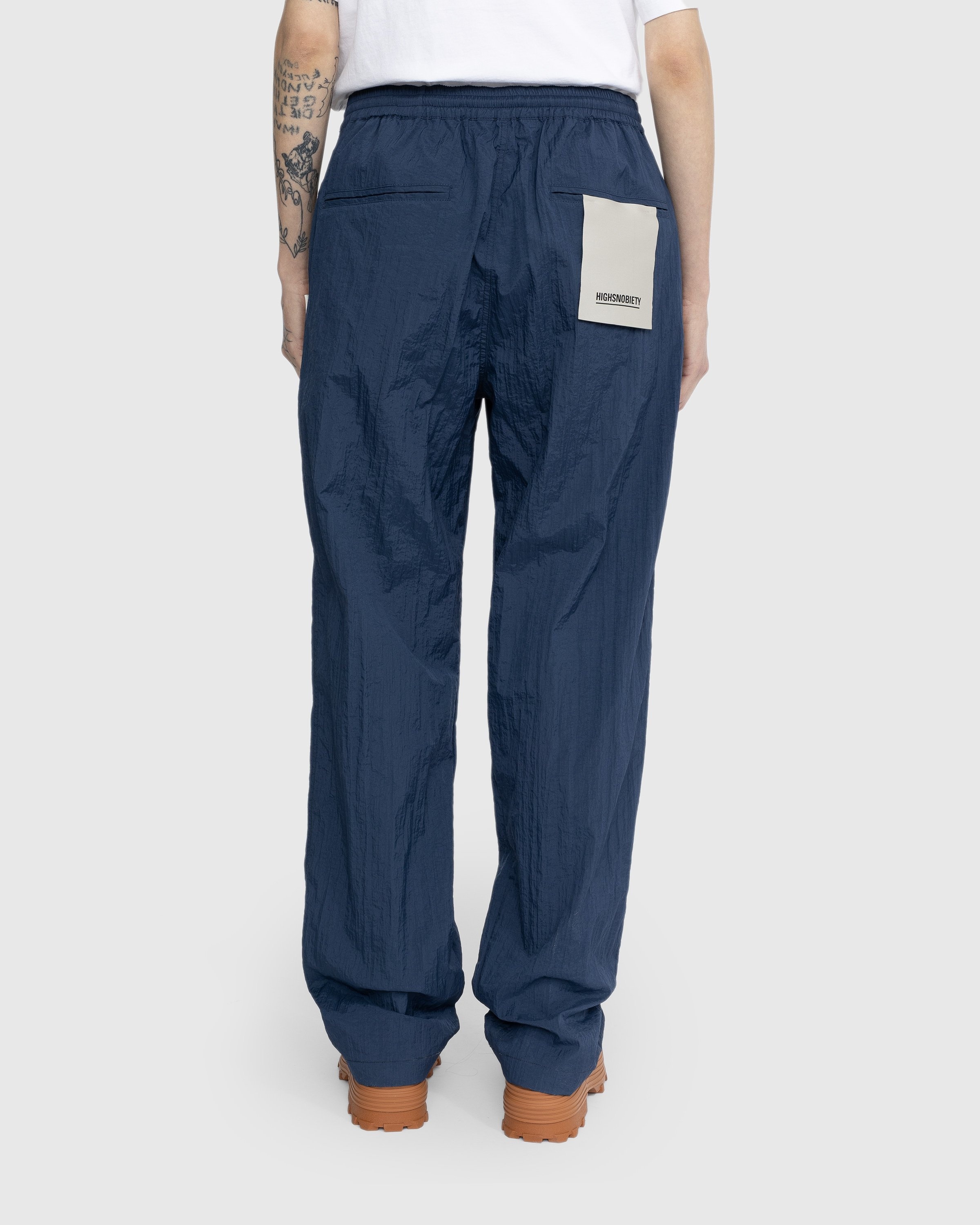 Navy nylon shop pants