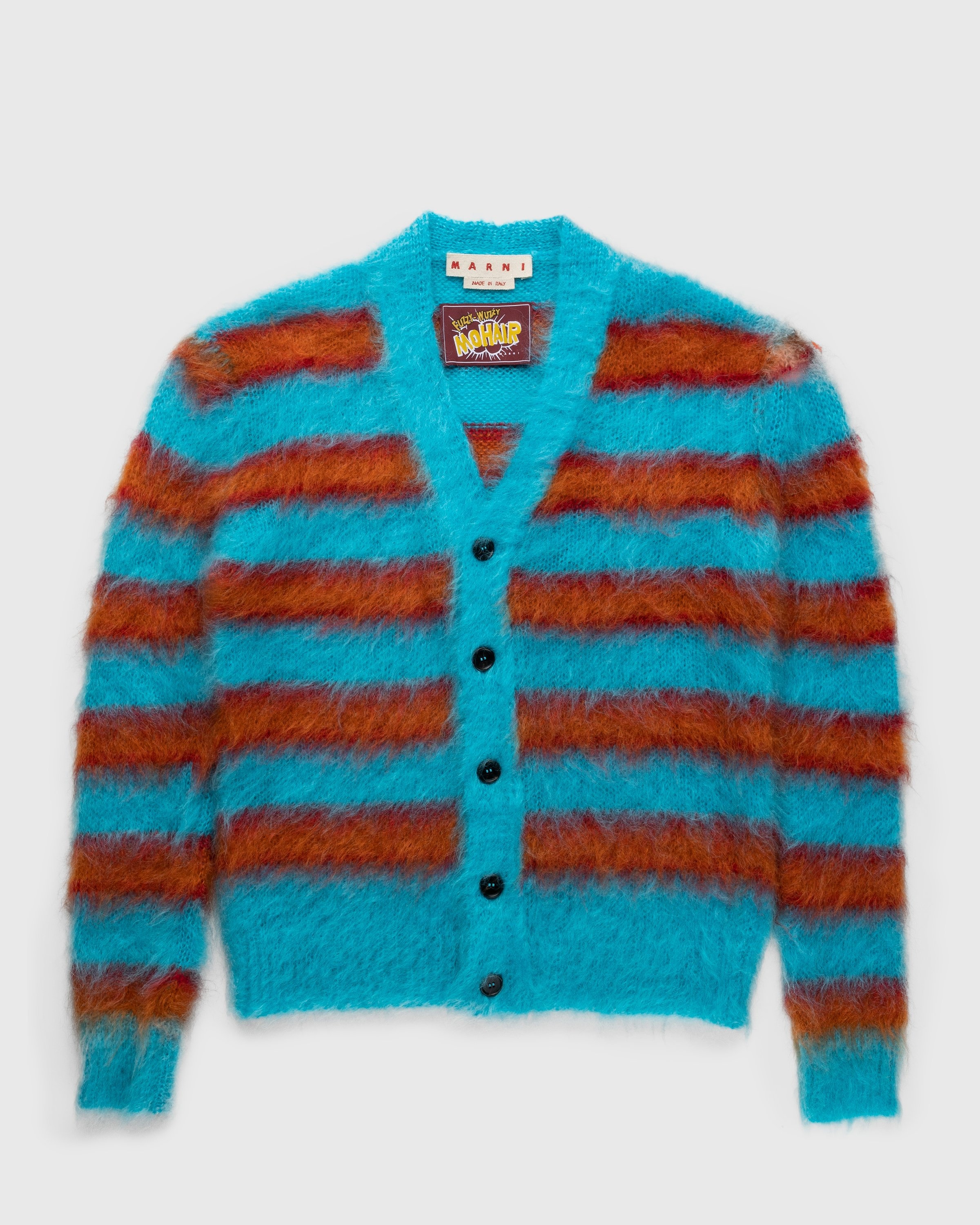Marni – Striped Mohair Cardigan Multi - Knitwear - Multi - Image 1