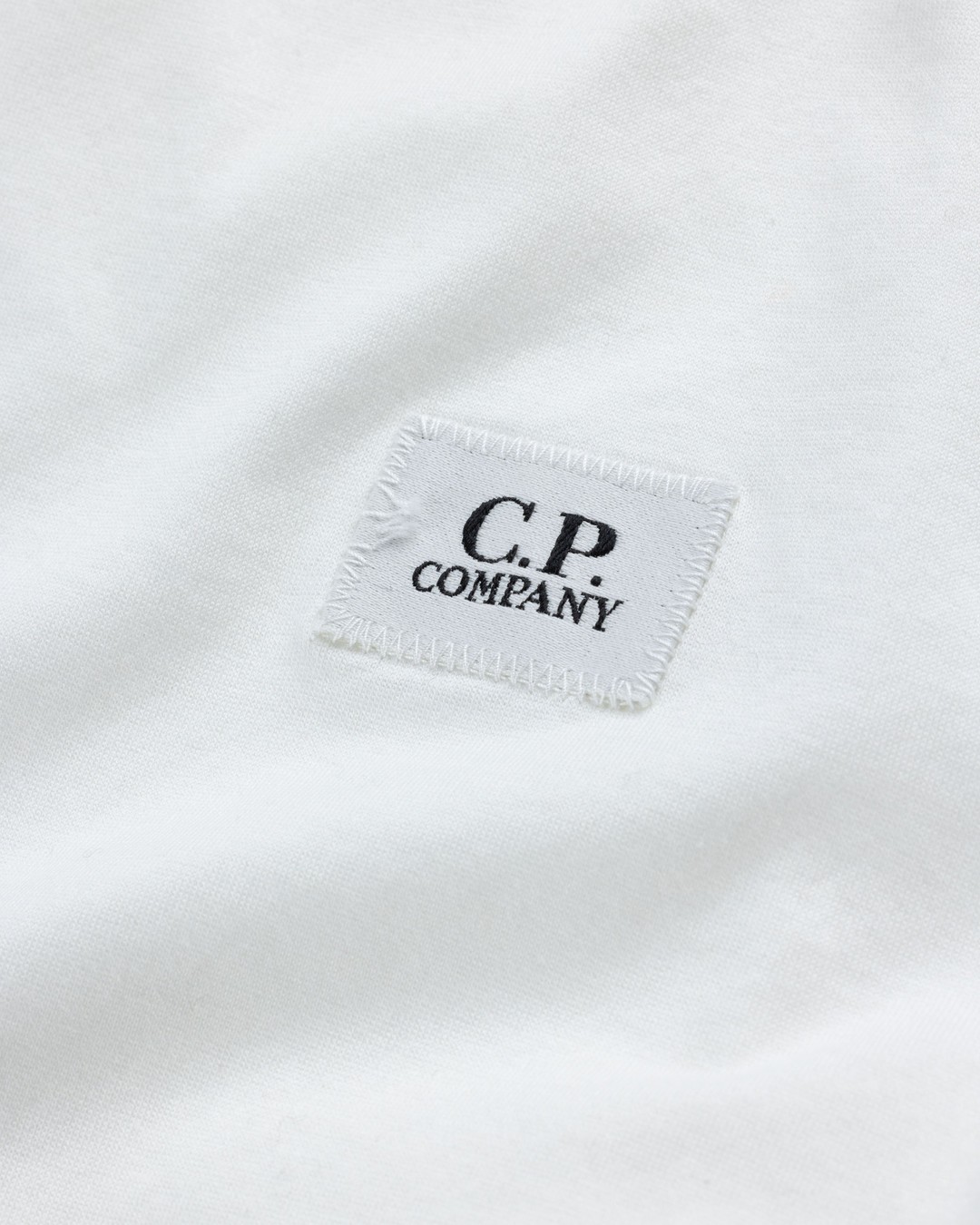 C.P. Company – Logo Patch Long-Sleeve T-Shirt Gauze White - Longsleeves - White - Image 6