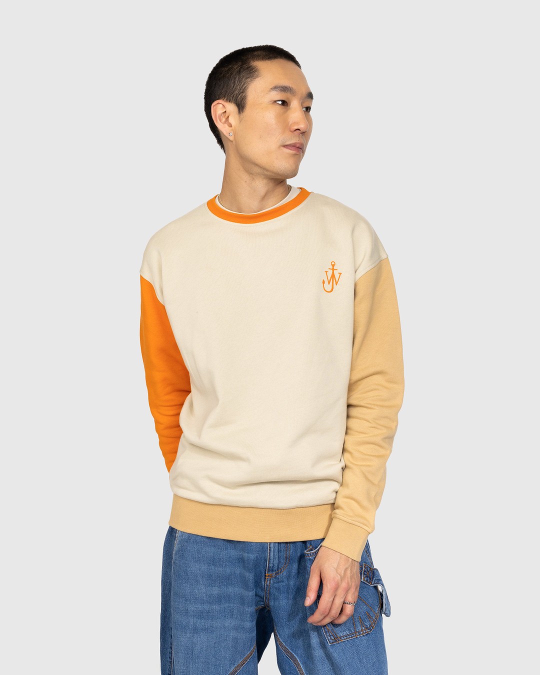 sløjfe Fortælle Overhale J.W. Anderson – Color Block Sweatshirt Beige | Highsnobiety Shop