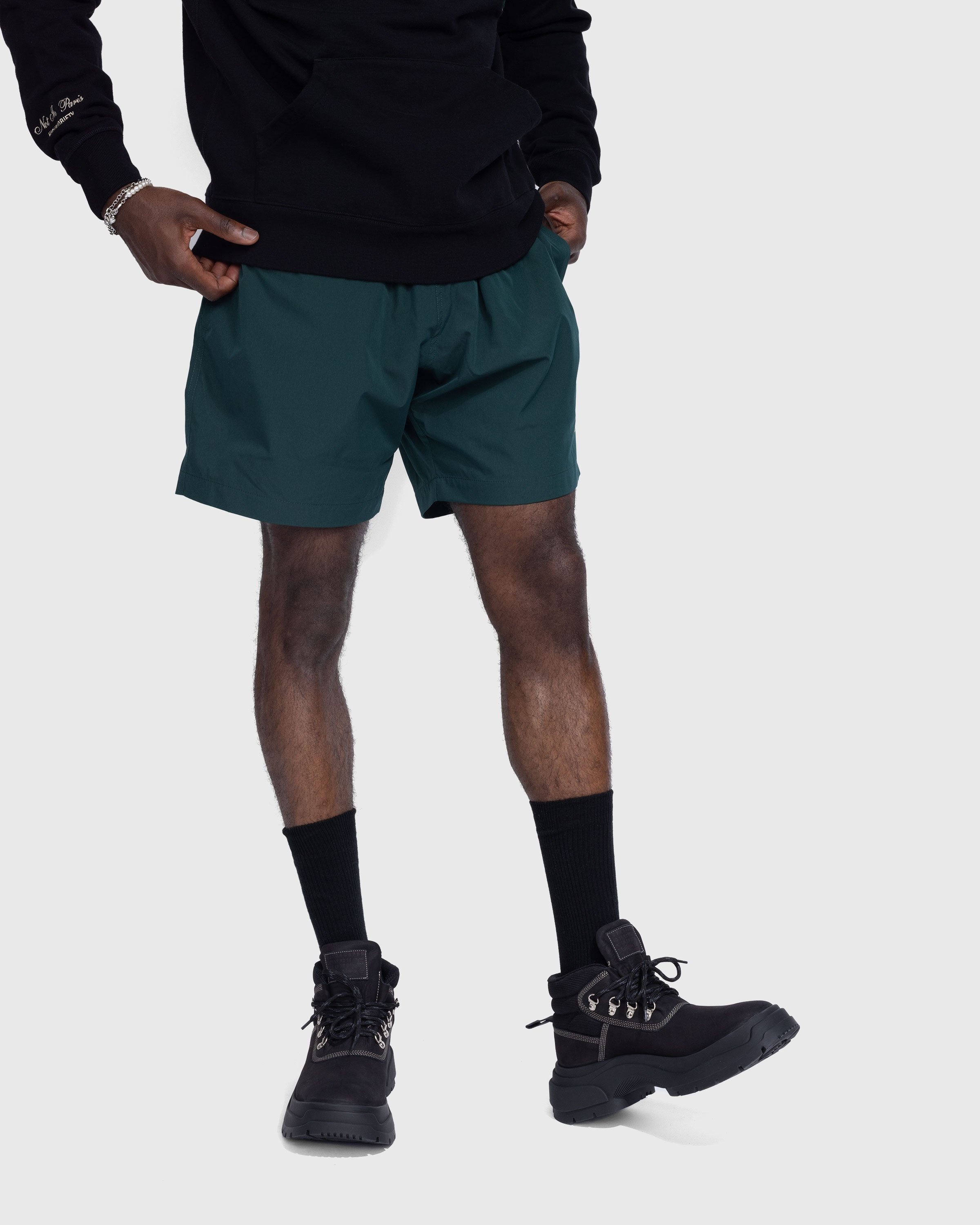 Highsnobiety – Not in Paris 5 Nylon Shorts - Shorts - Green - Image 8