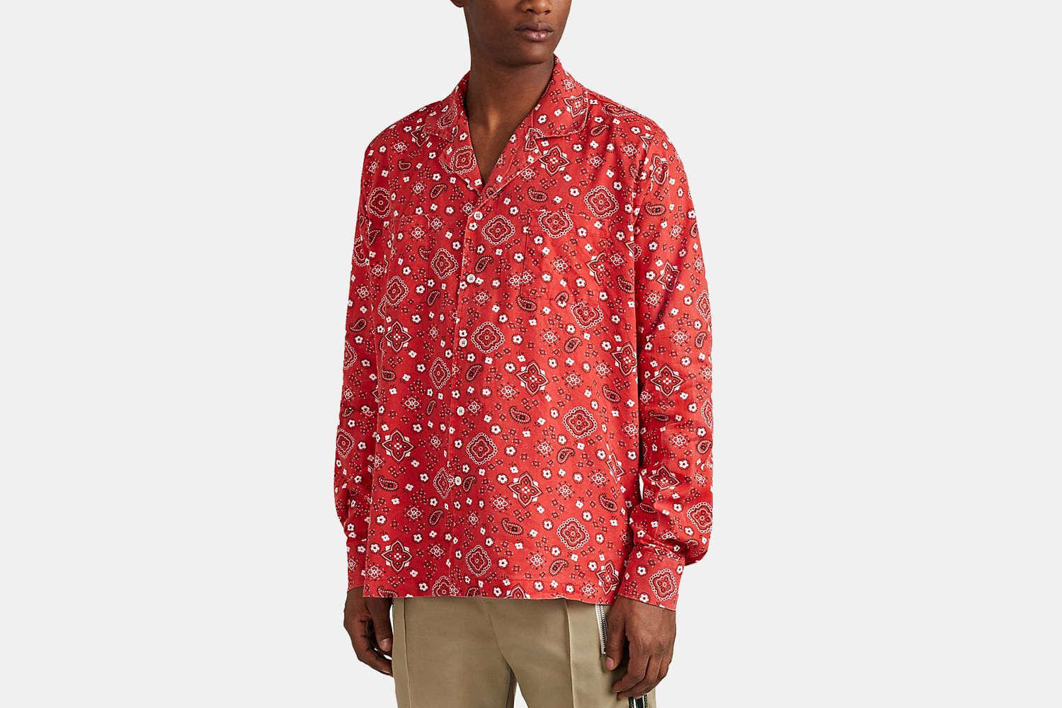 Bandana-Print Cotton Shirt