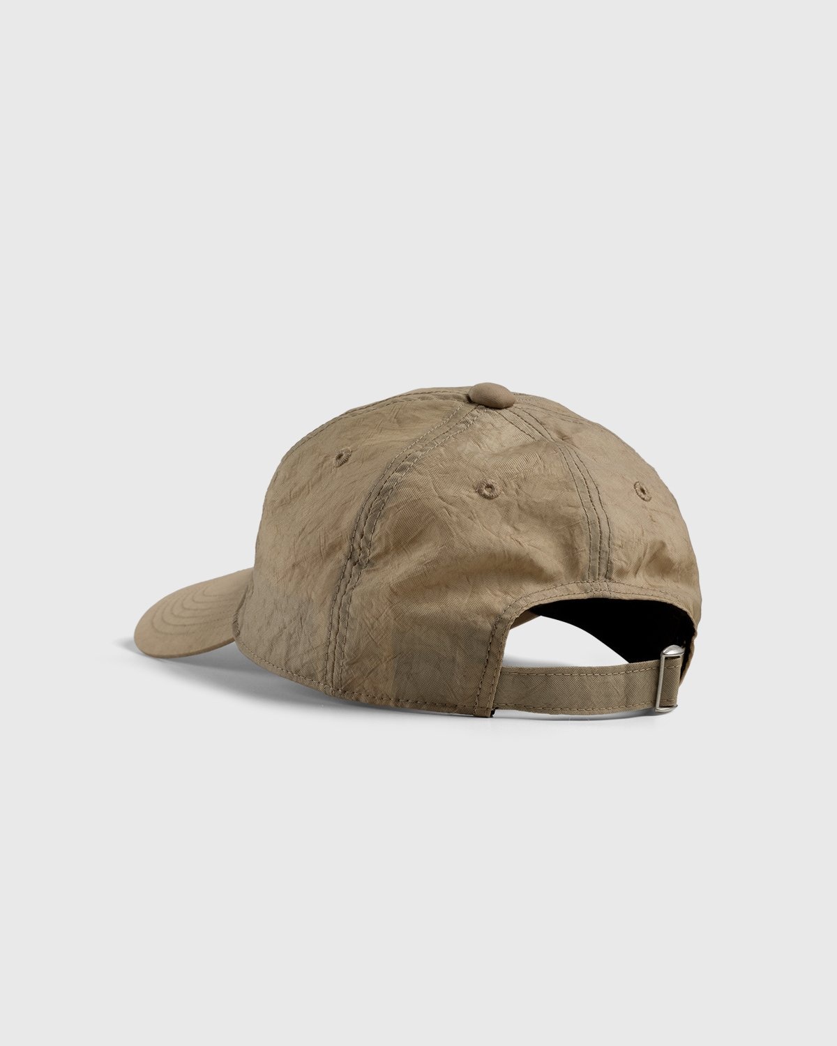 Highsnobiety – Stonewashed Nylon Ball Cap Sand - Hats - Yellow - Image 3