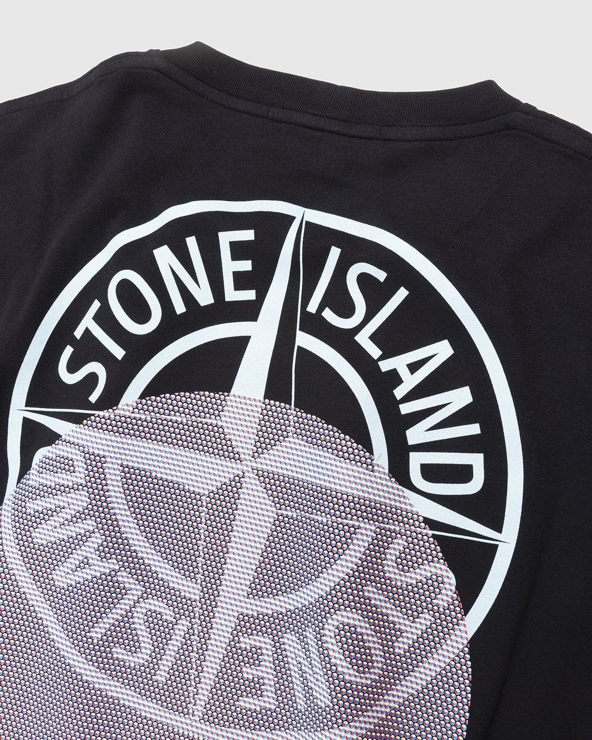 Stone Island 2NS94 Garment Dyed Tricromia Three T Shirt Black