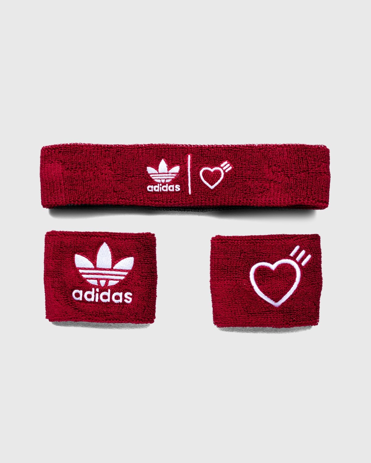 adidas Originals x Human Made – Bands Set Burgundy - Hats - Red - Image 1