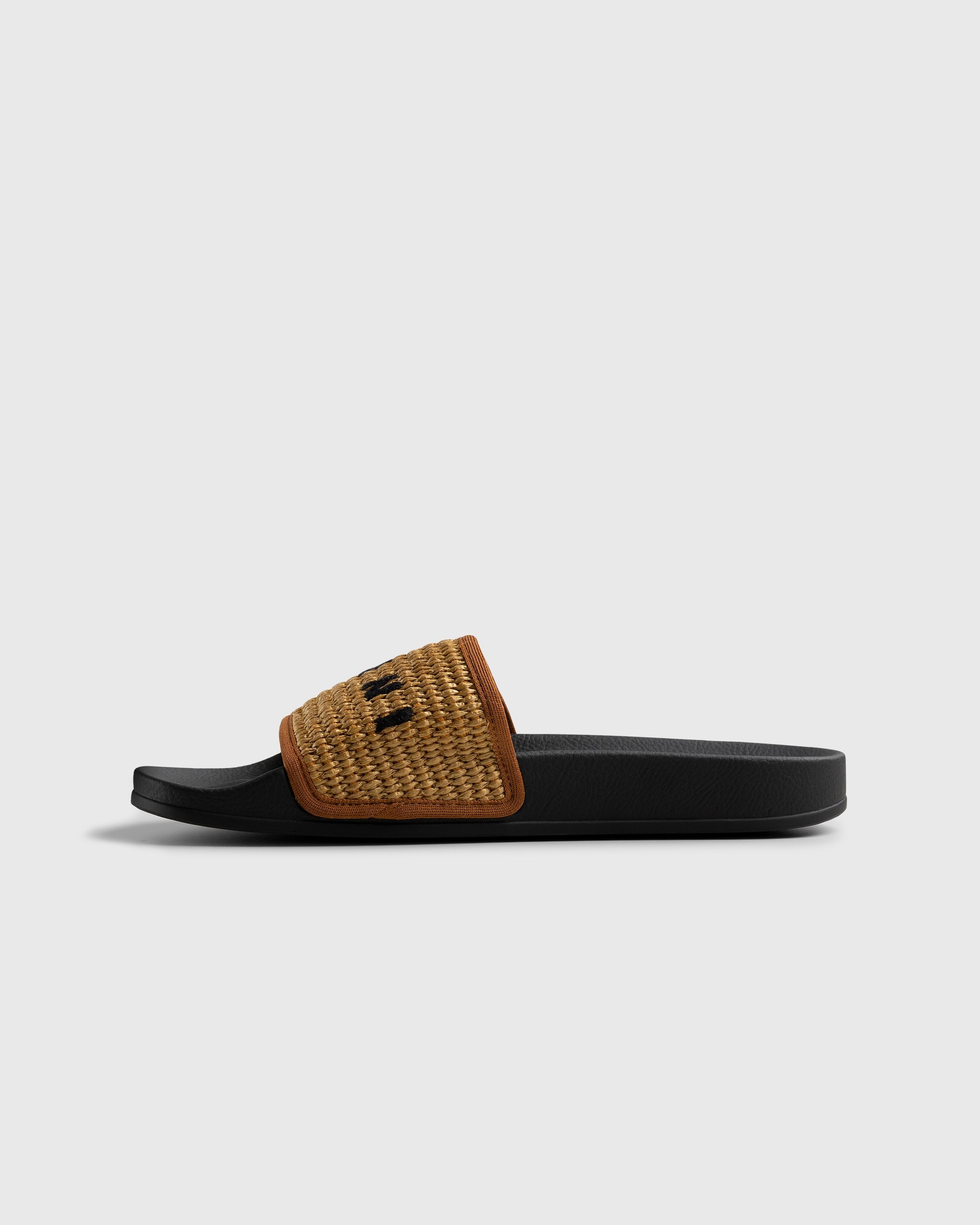 Marni – Raffia Logo Sandal Black - Sandals & Slides - Black - Image 2