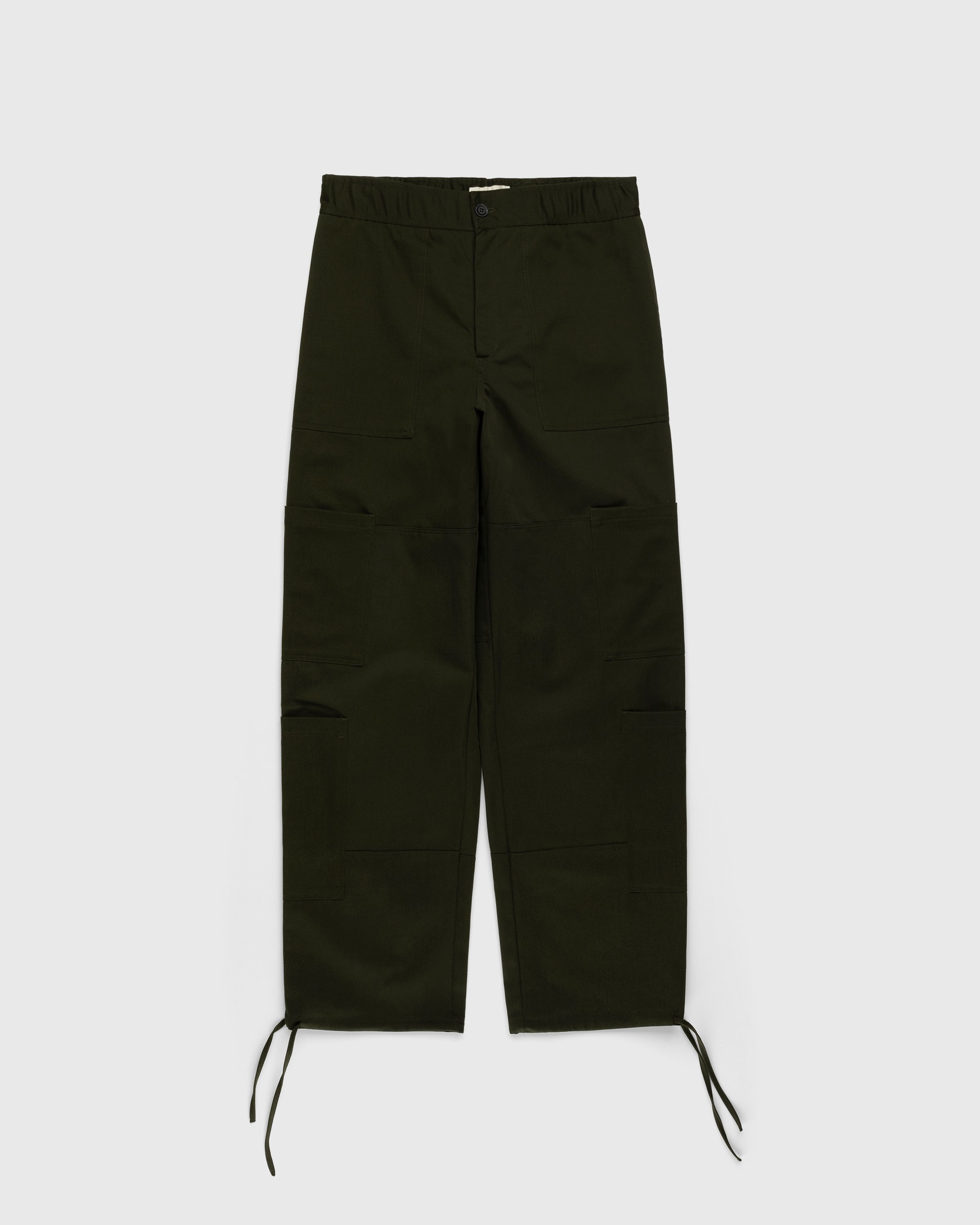 Wales Bonner – Earth Trousers Green - Pants - Green - Image 1