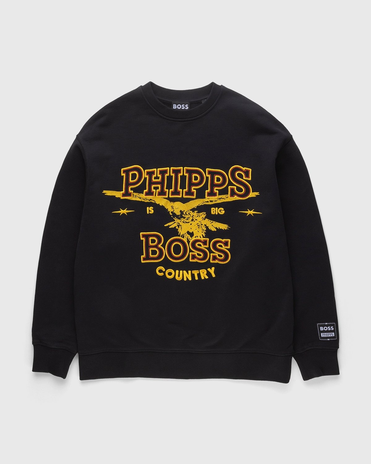 BOSS x Phipps – Co-Branded Organic Cotton Sweatshirt Black - Sweatshirts - Black - Image 1