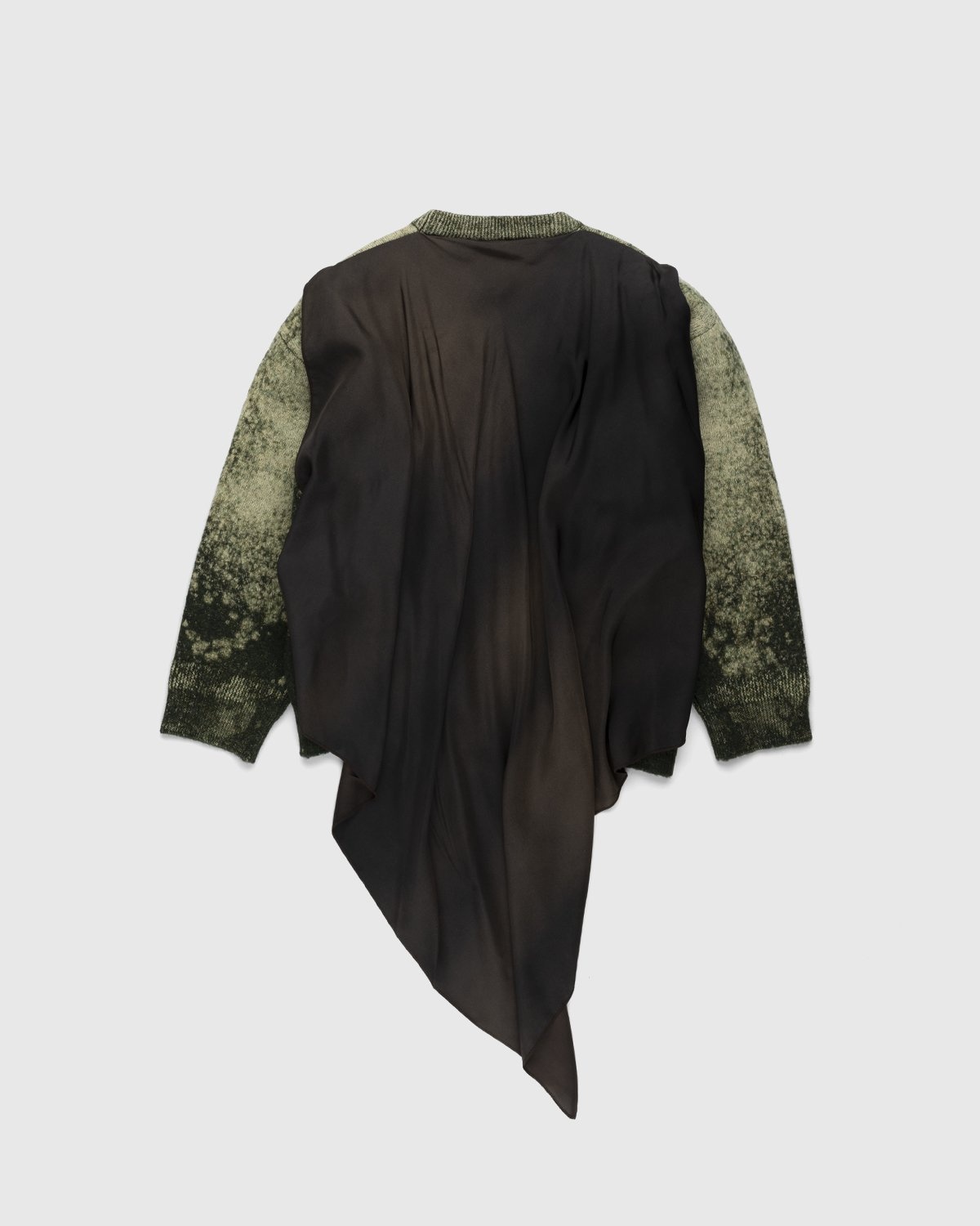 Maison Margiela – Discharged Wool Sweater - Knitwear - Green - Image 3