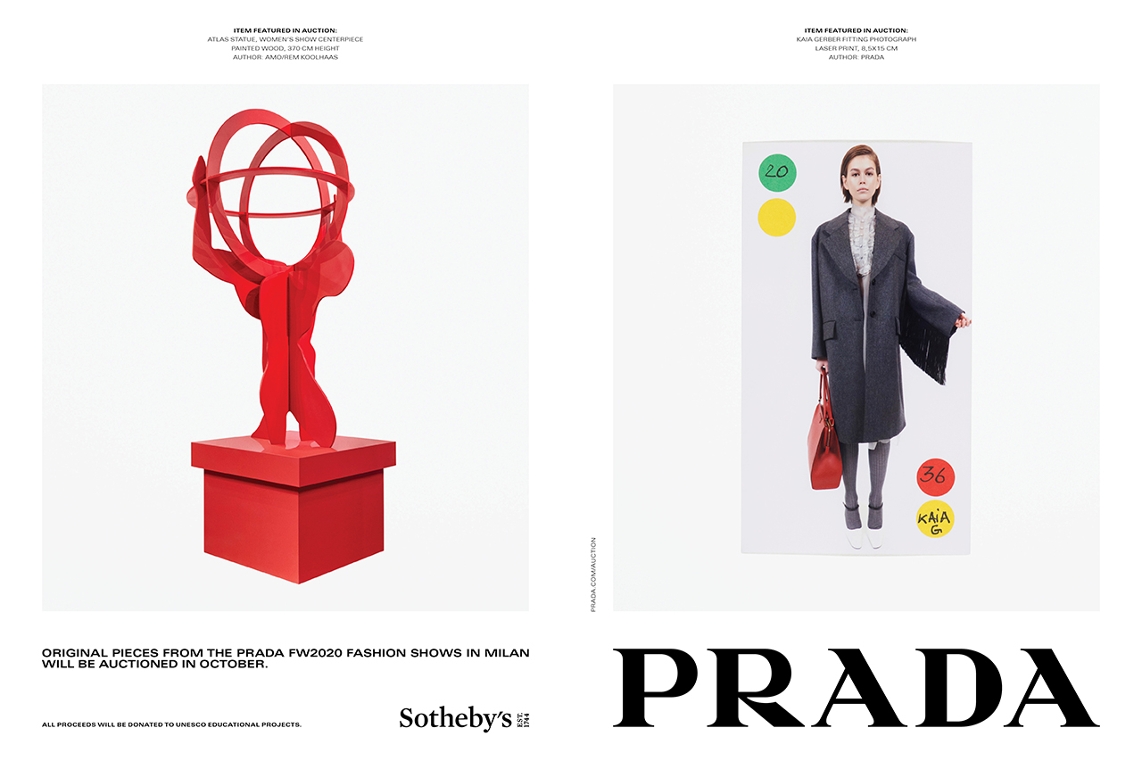 Prada x Sotheby's campaign image