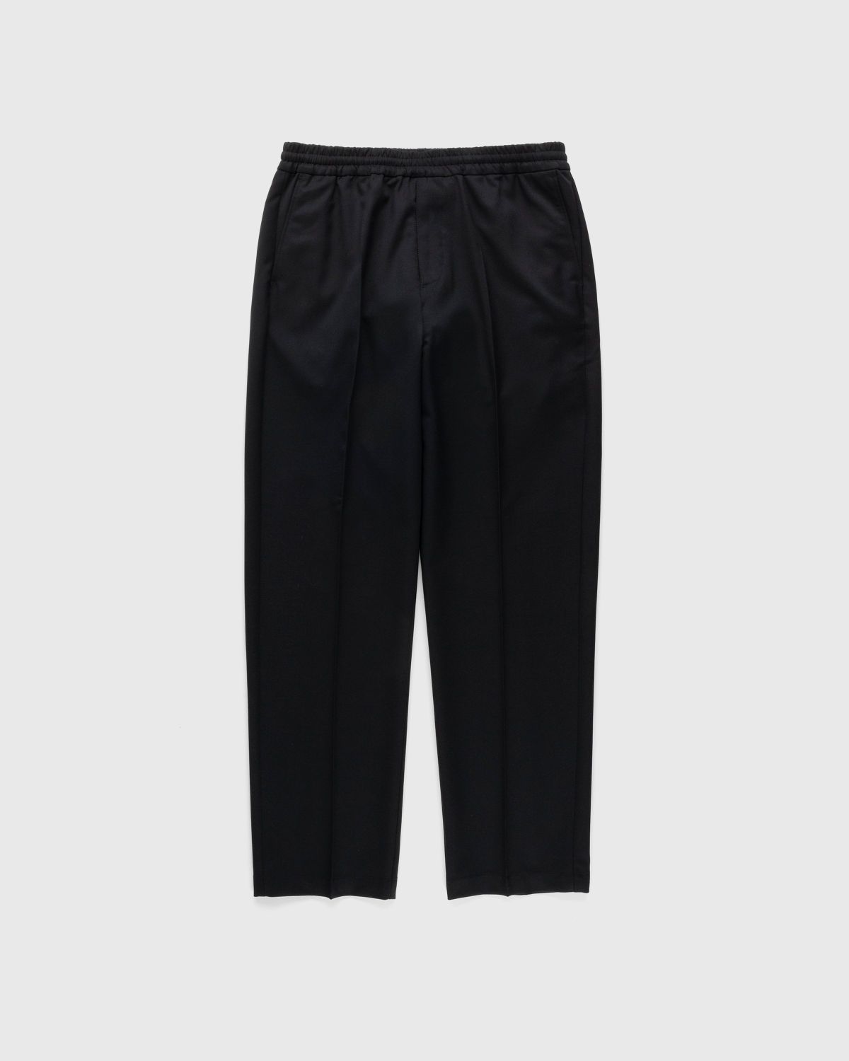 Highsnobiety – Wool Blend Elastic Pants Black - Trousers - Black - Image 1