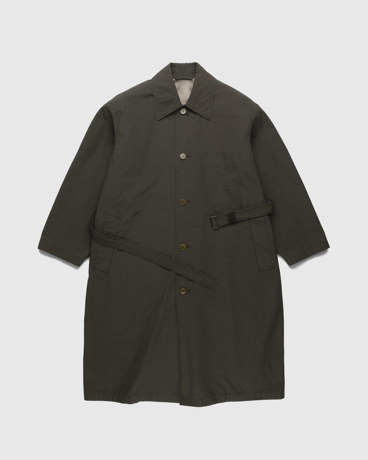 Acne Studios – Trench Coat Dark Olive - Outerwear - Green - Image 1
