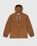 Hooded Cotton Overshirt Tobacco
