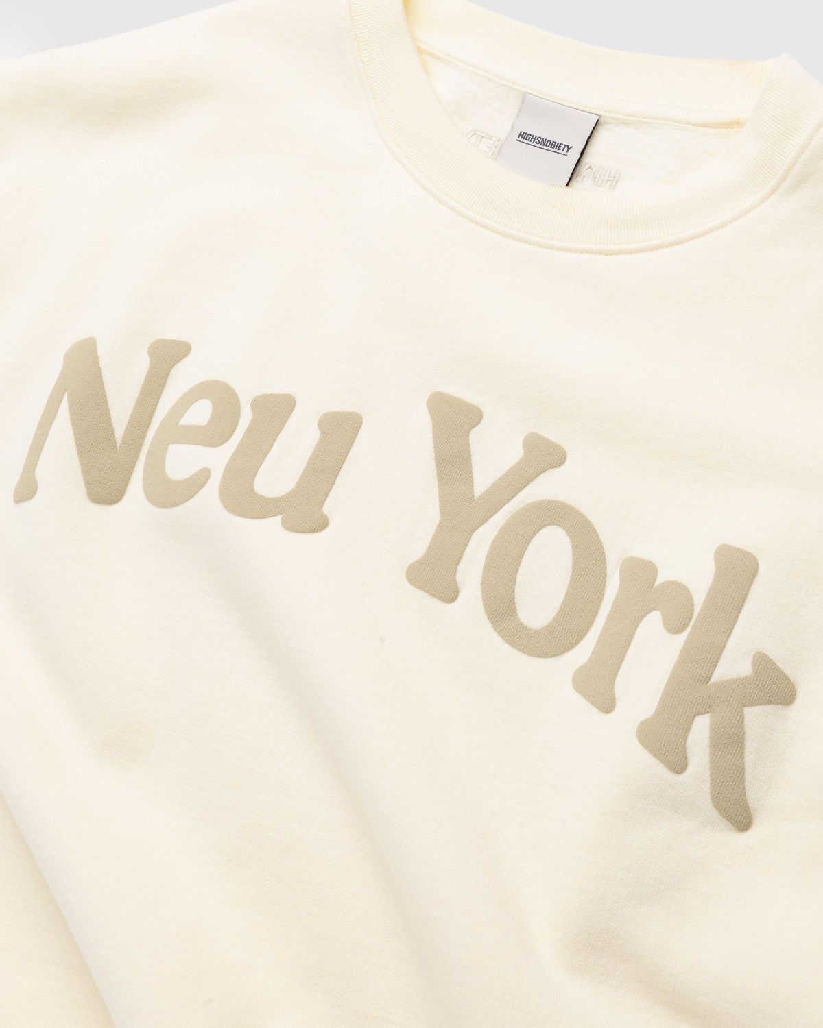 Highsnobiety – Neu York Crewneck Eggshell - Sweats - Yellow - Image 6
