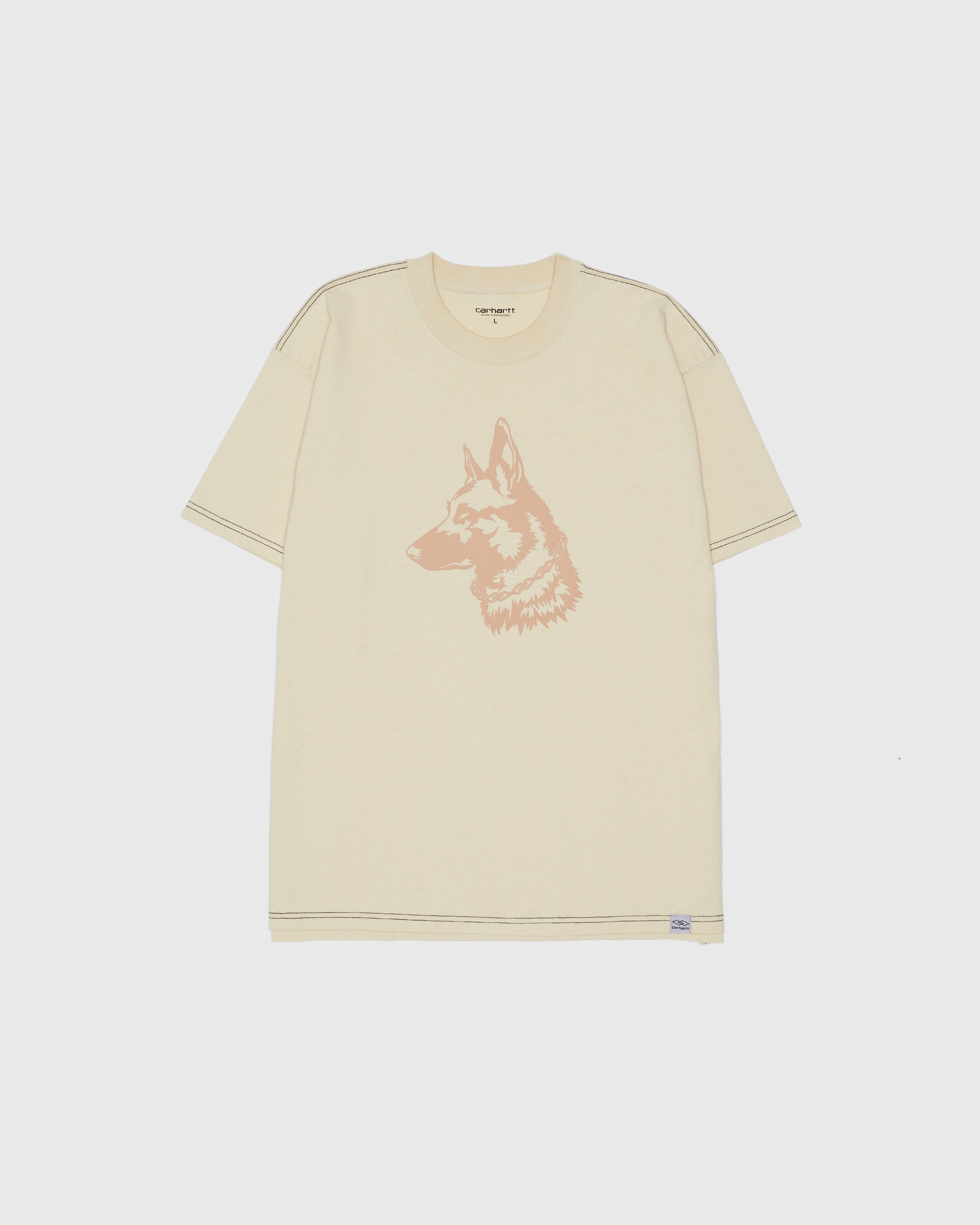 Carhartt WIP x Ljubav – Nebraska T-Shirt Black - Tops - Beige - Image 1