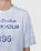 Acne Studios – Tea Dyed Logo Stamp T-Shirt Blue - Tops - Blue - Image 5