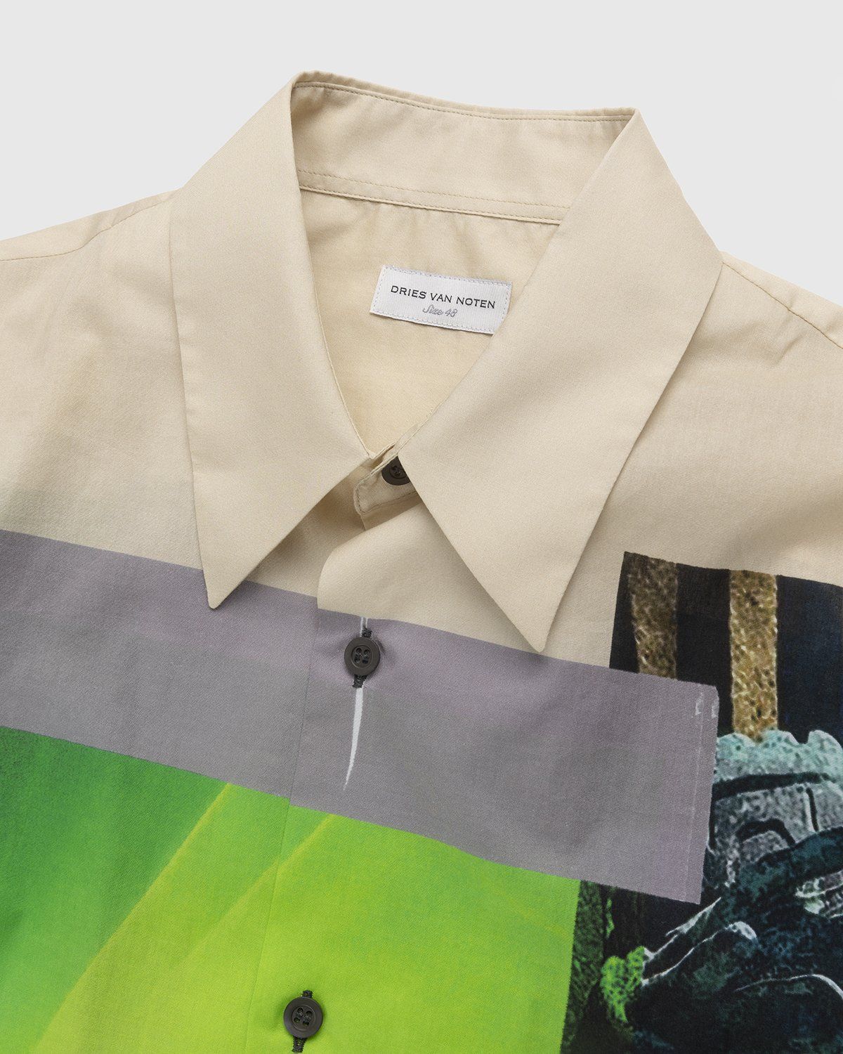 Dries van Noten – Clasen Shirt Beige - Shortsleeve Shirts - Beige - Image 4