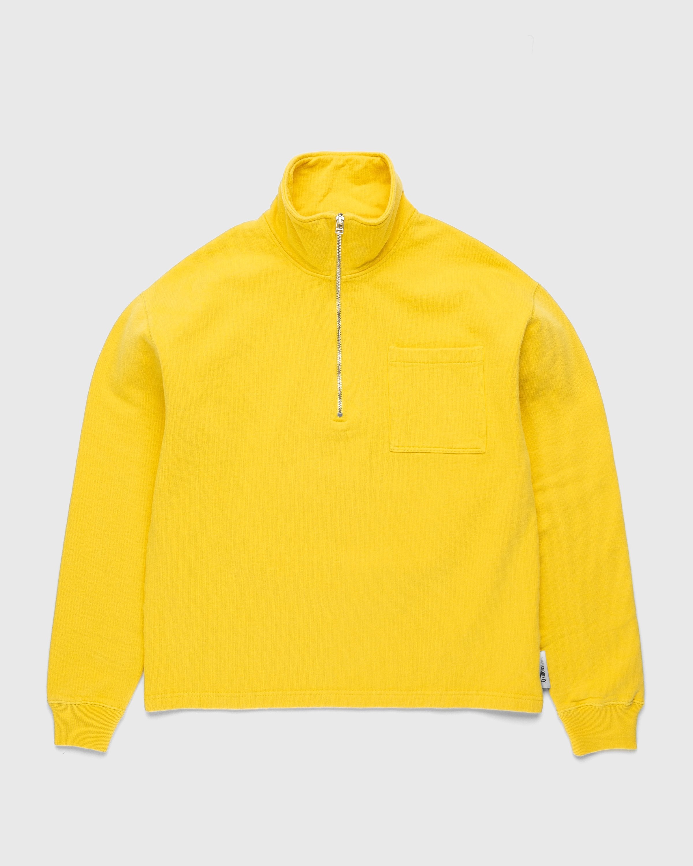 Highsnobiety Fleece Quarter Zip Yellow Highsnobiety Shop