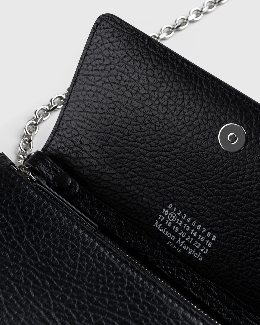 Maison Margiela – Leather Wallet With Chain Black - Wallets - Black - Image 5