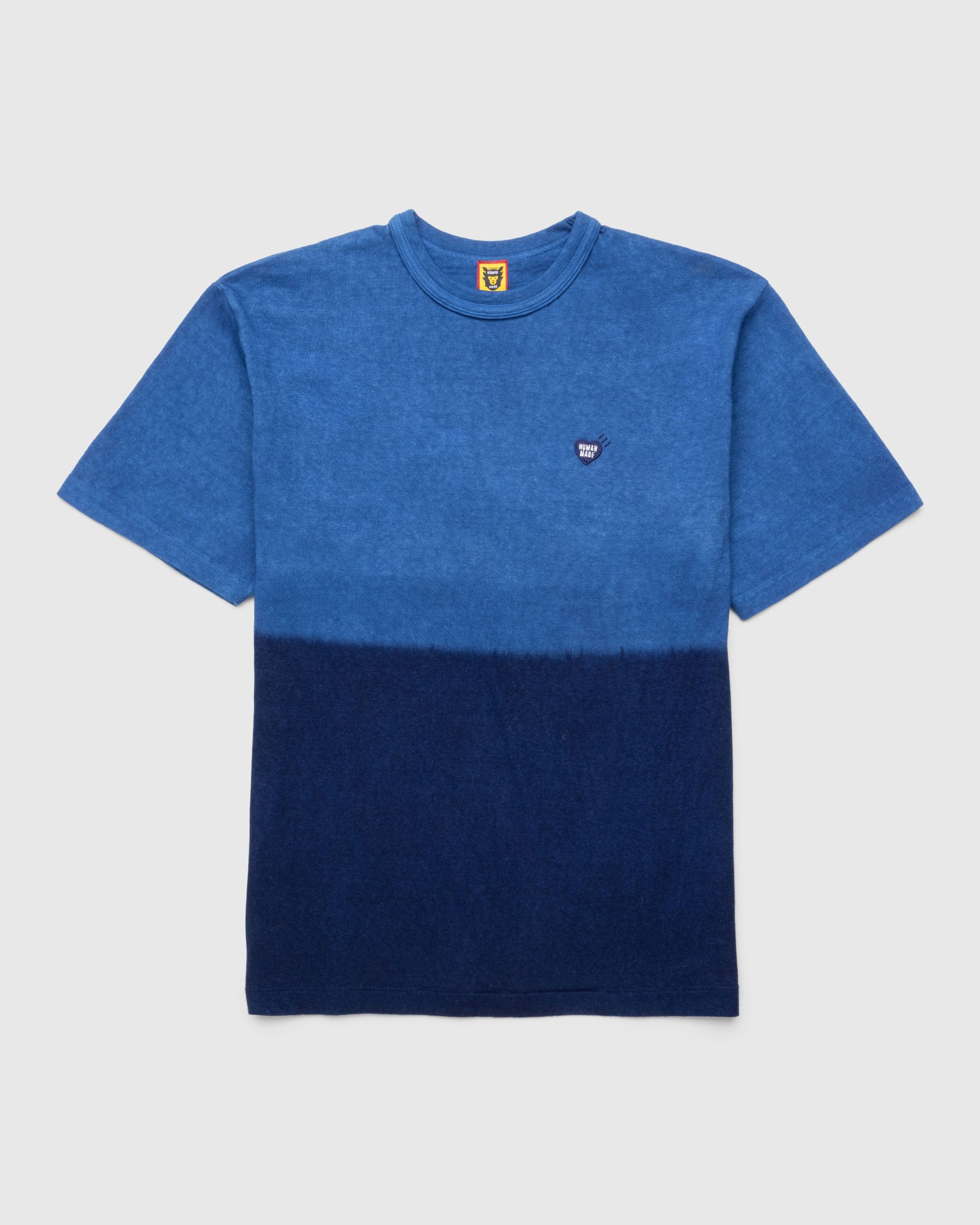 Human Made – Ningen-sei Indigo Dyed T-Shirt #2 Blue - Tops - Blue - Image 1