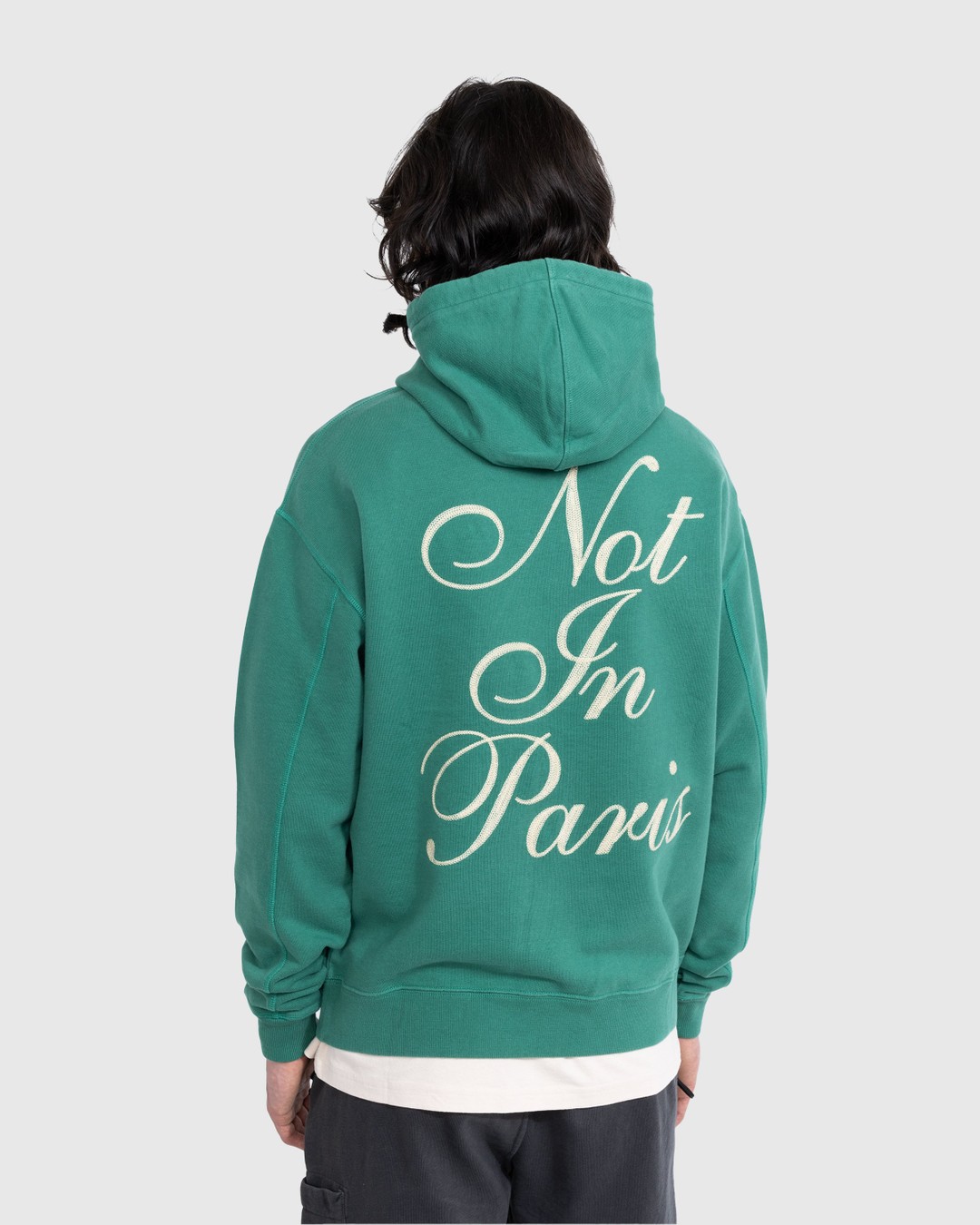 Highsnobiety – Not in Paris 5 Hoodie Green - Sweats - Green - Image 4