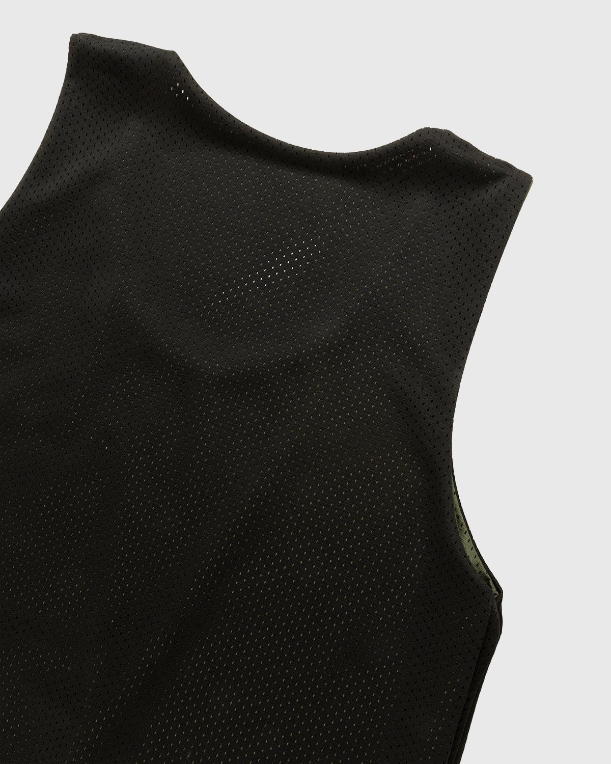 Highsnobiety – HS Sports Reversible Mesh Tank Top Black/Khaki - Tops - Green - Image 5