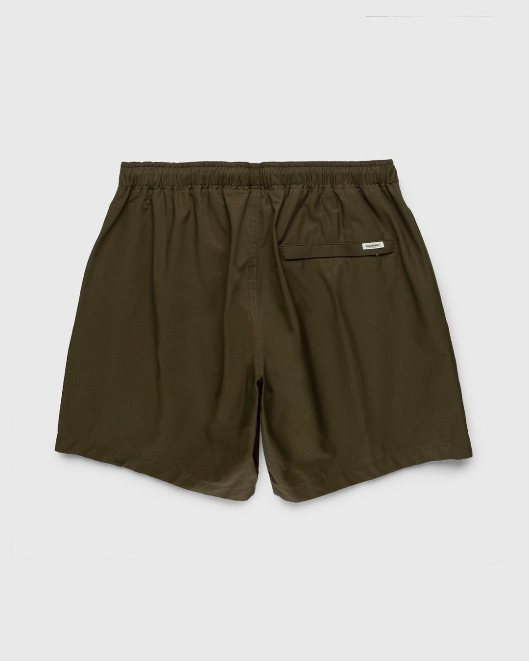 Highsnobiety – Cotton Nylon Water Short Olive - Shorts - Green - Image 2