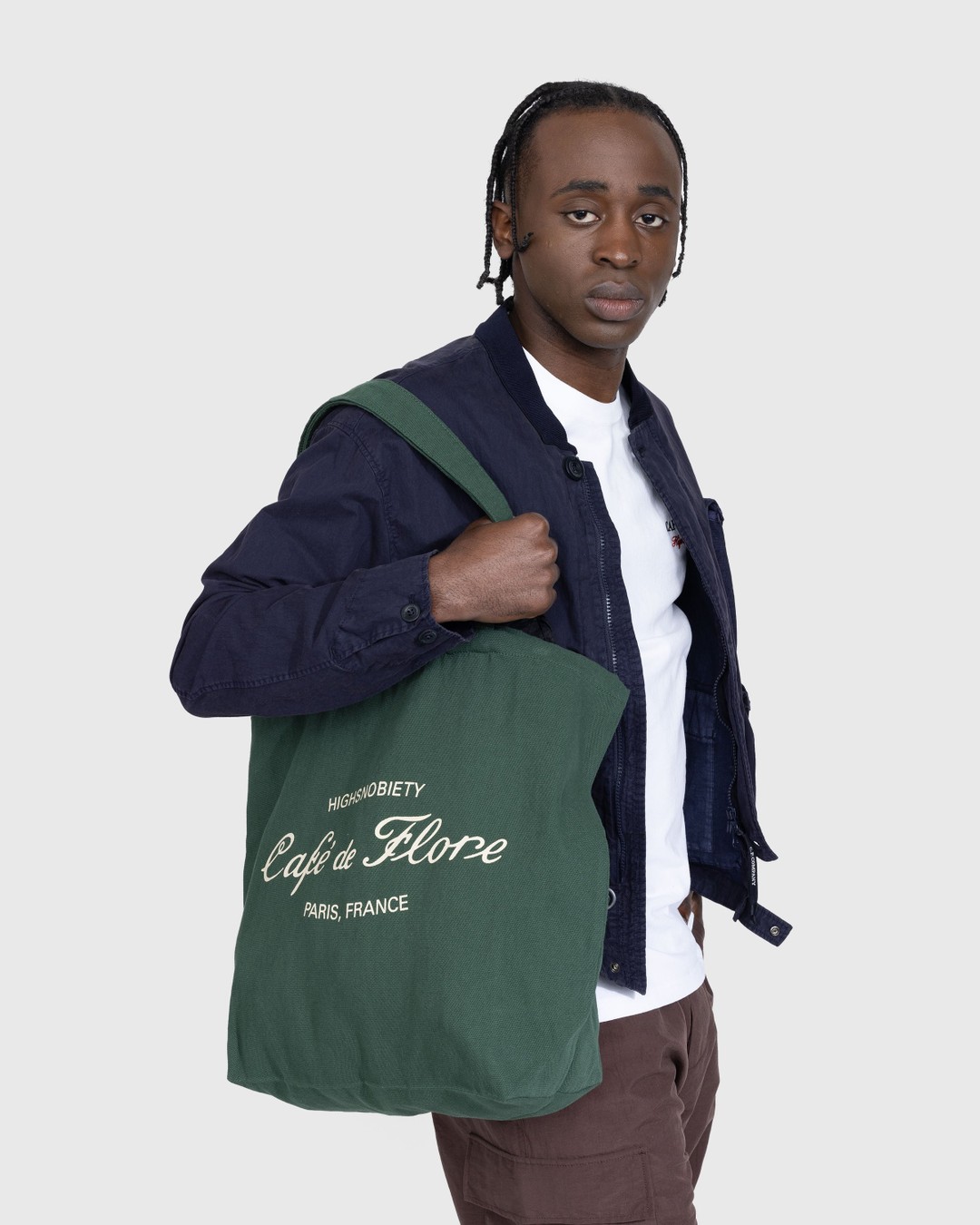 Café de Flore x Highsnobiety – Tote Bag - Bags - Green - Image 4