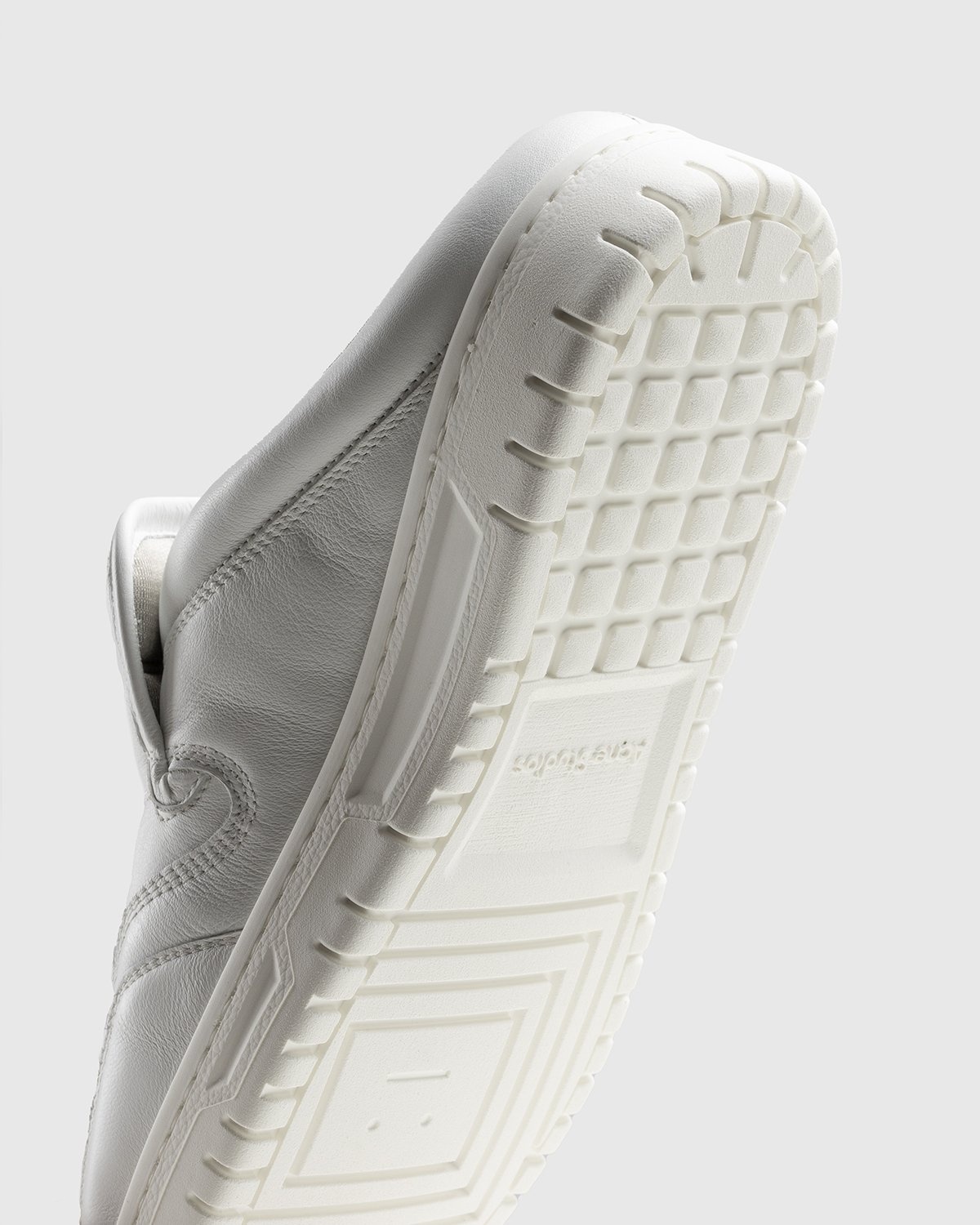 Acne Studios – Cow Leather Mule White - Sneakers - White - Image 3