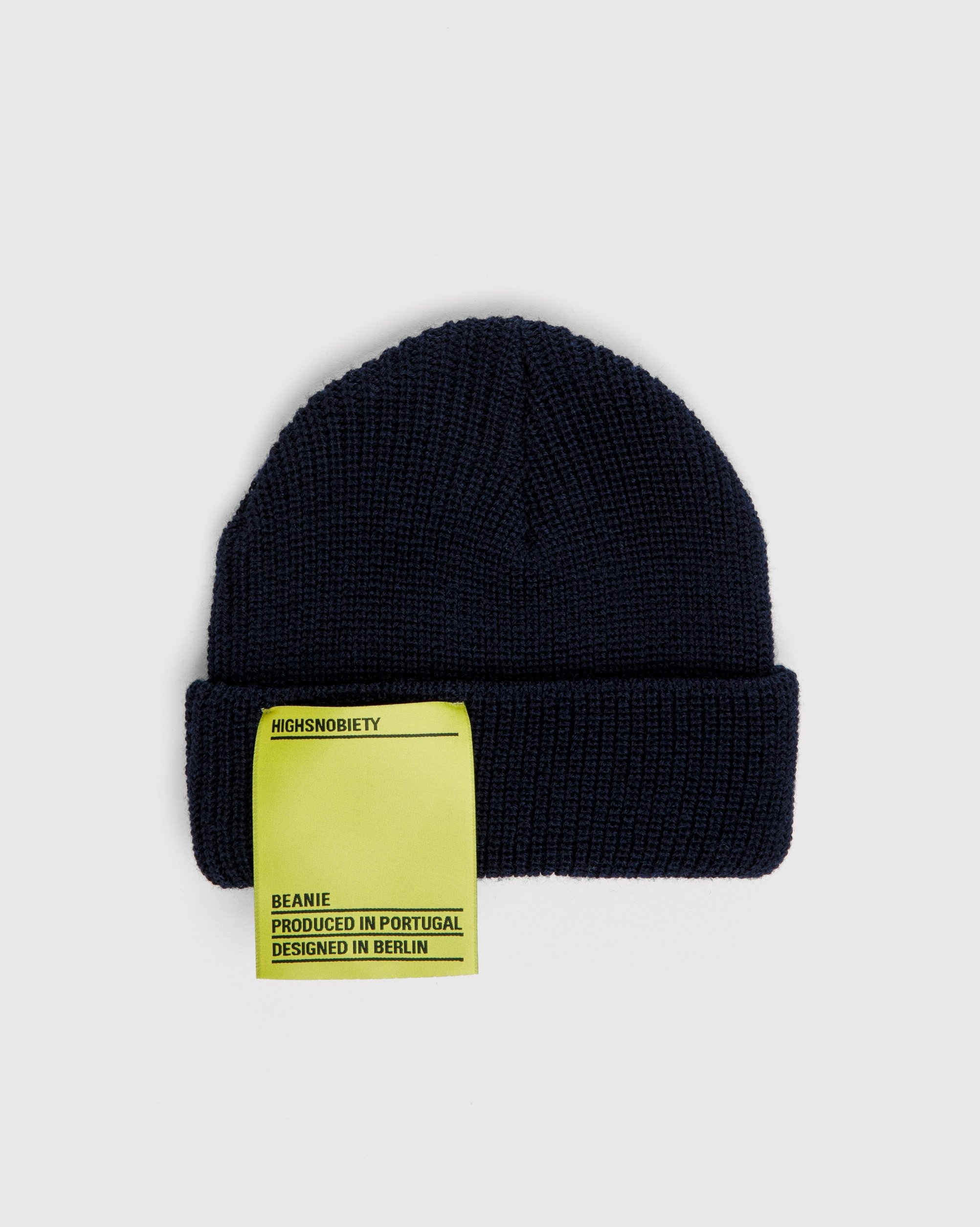 Highsnobiety – Staples Beanie Navy - Hats - Blue - Image 2