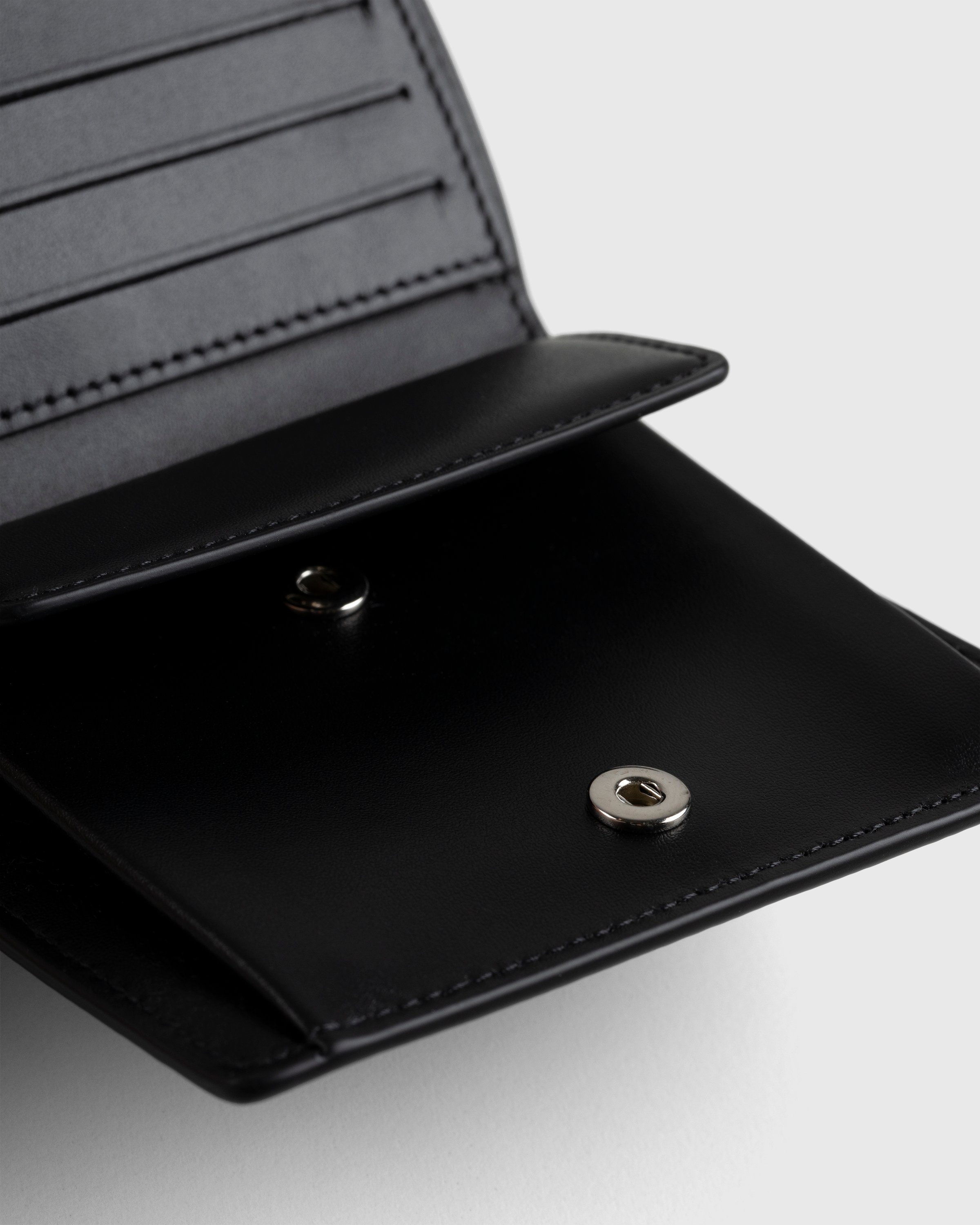 Maison Margiela – Leather Bifold Wallet Black - Wallets - Black - Image 4
